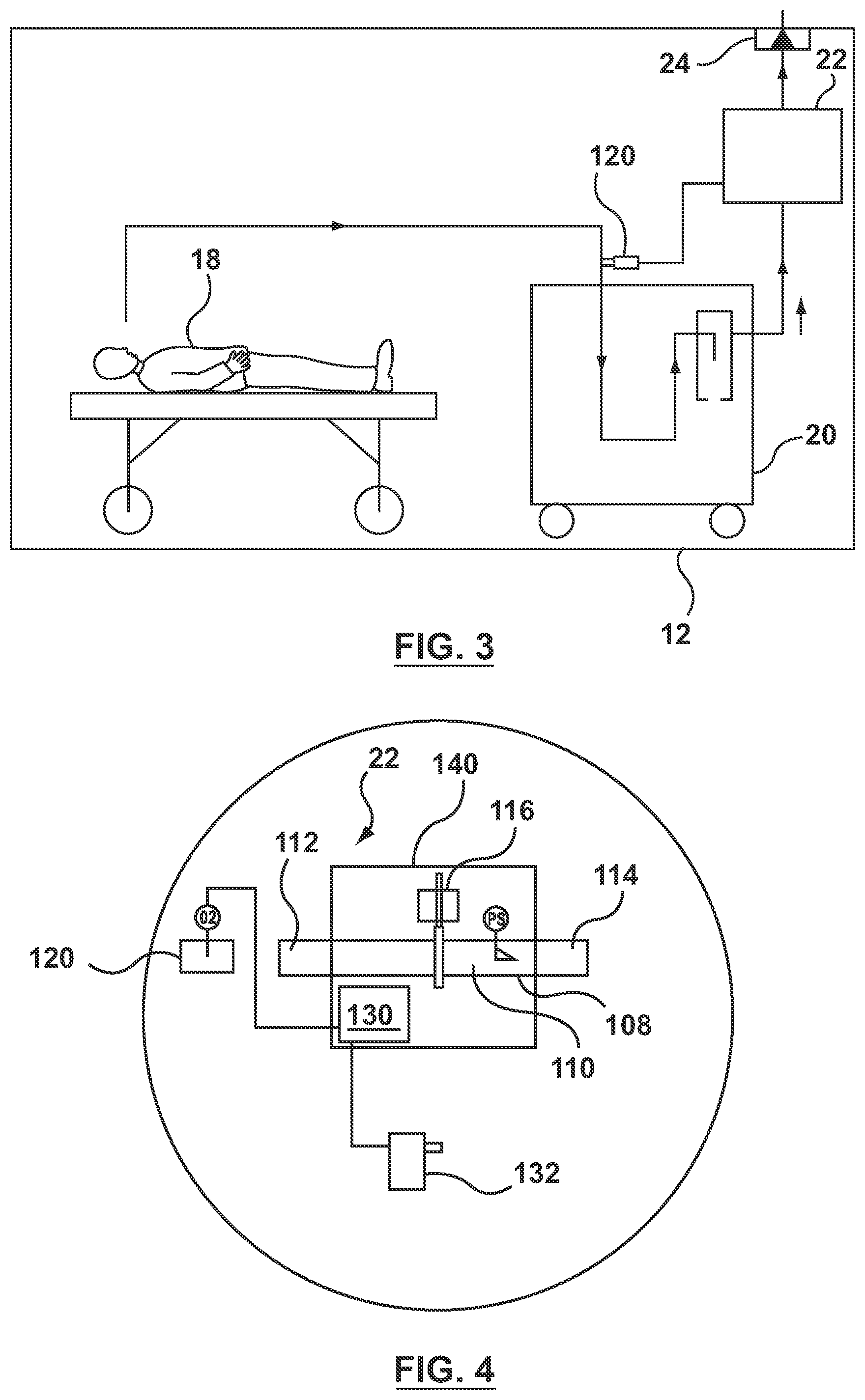 Patent US12403280 Figure 4 – Apparatus, systems and method for collecting and reclaiming anaesthetic agents and for removing nitrous oxide from exhaust gases