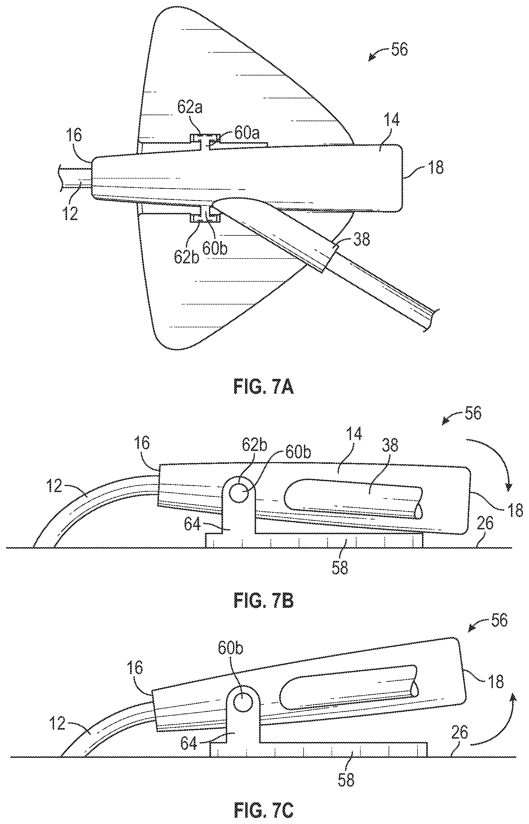 Patent US12403284 Figure 15 – Catheter assembly with angle changing and related methods
