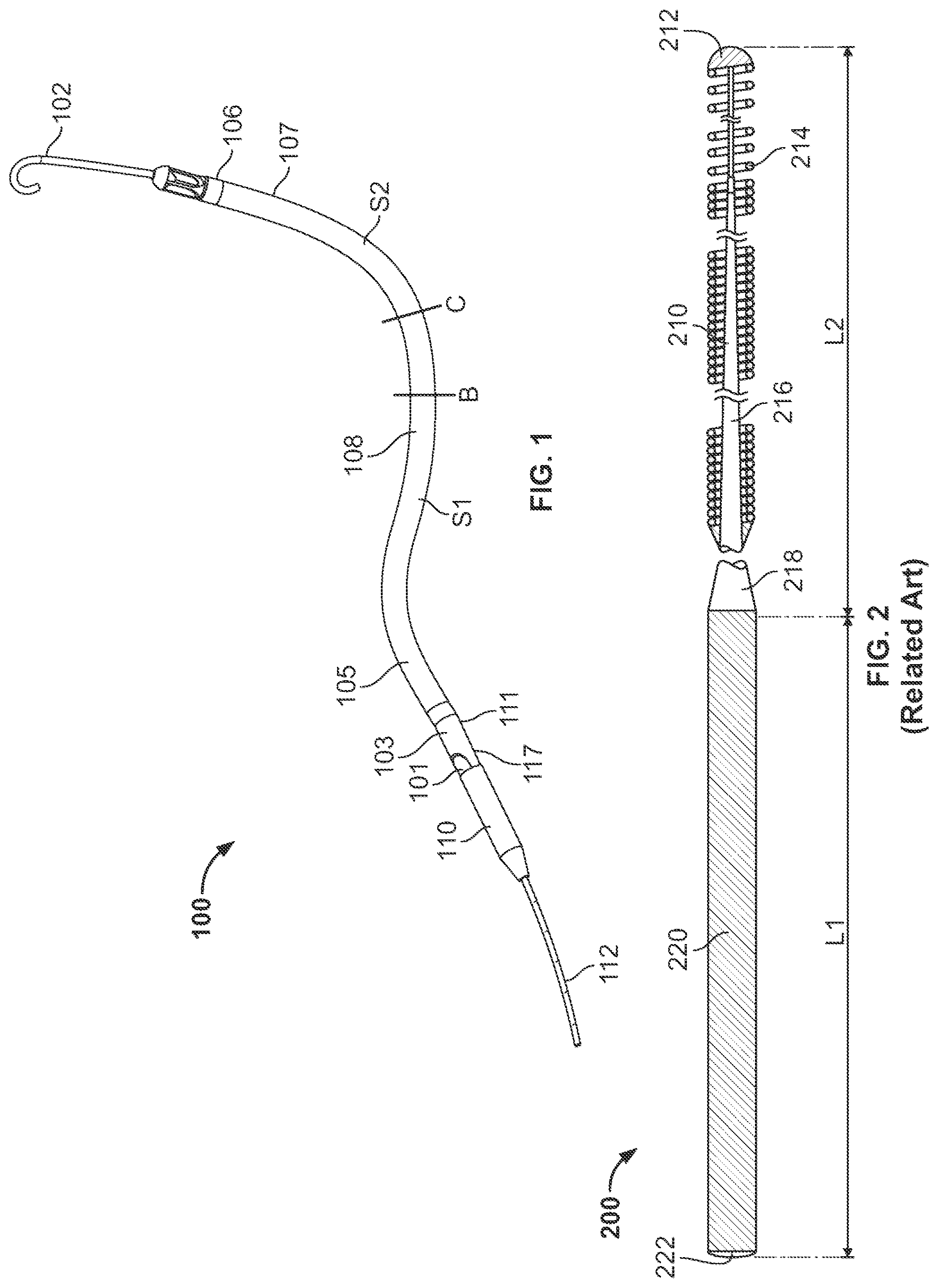 Patent US12403287 Figure 1 – Guidewire for cannula placement