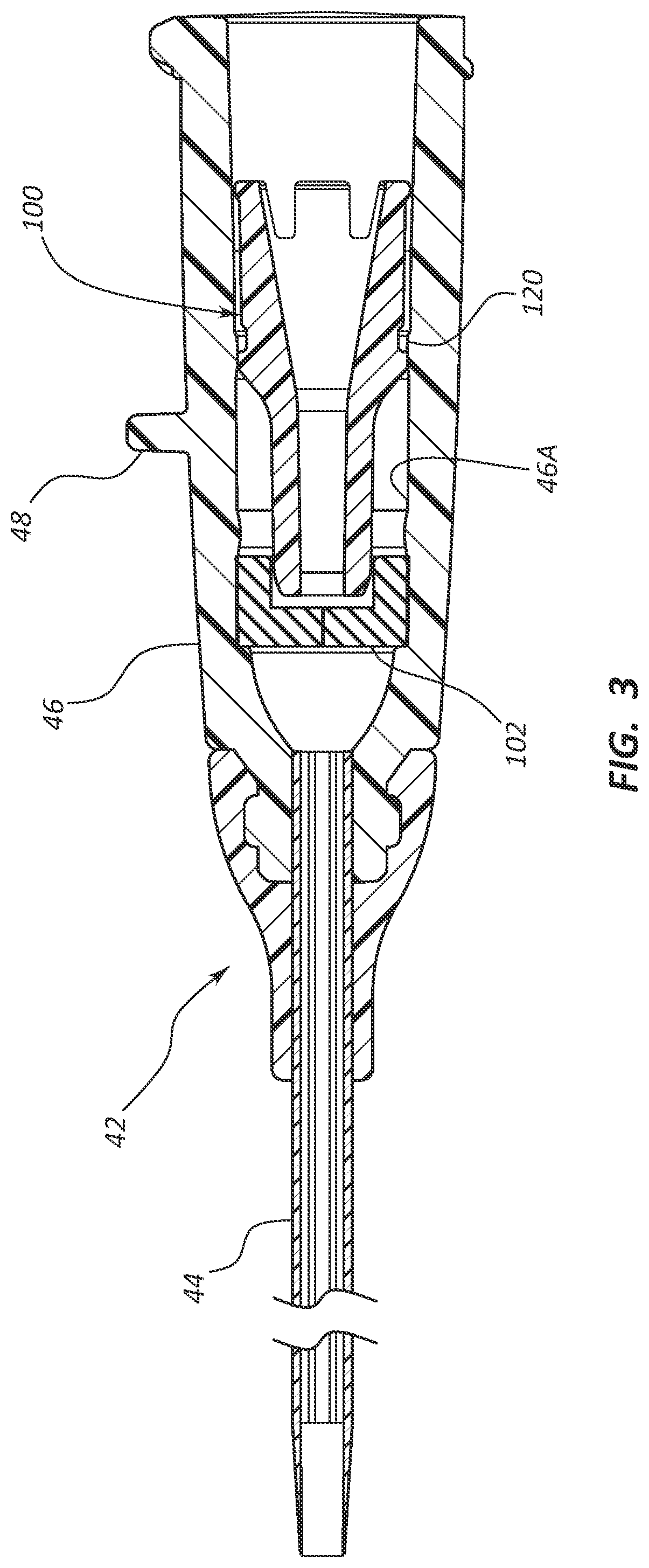 Patent US12403294 Figure 4 – Blood control for a catheter insertion device