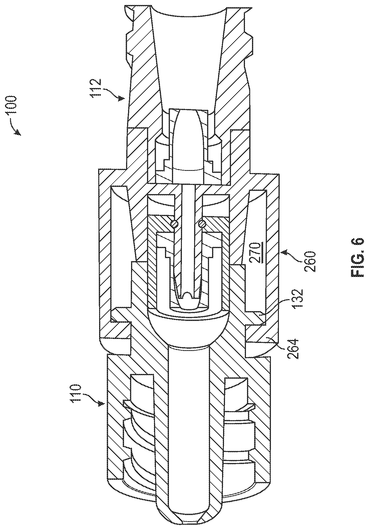 Patent US12403295 Figure 5 – Fluid connector system