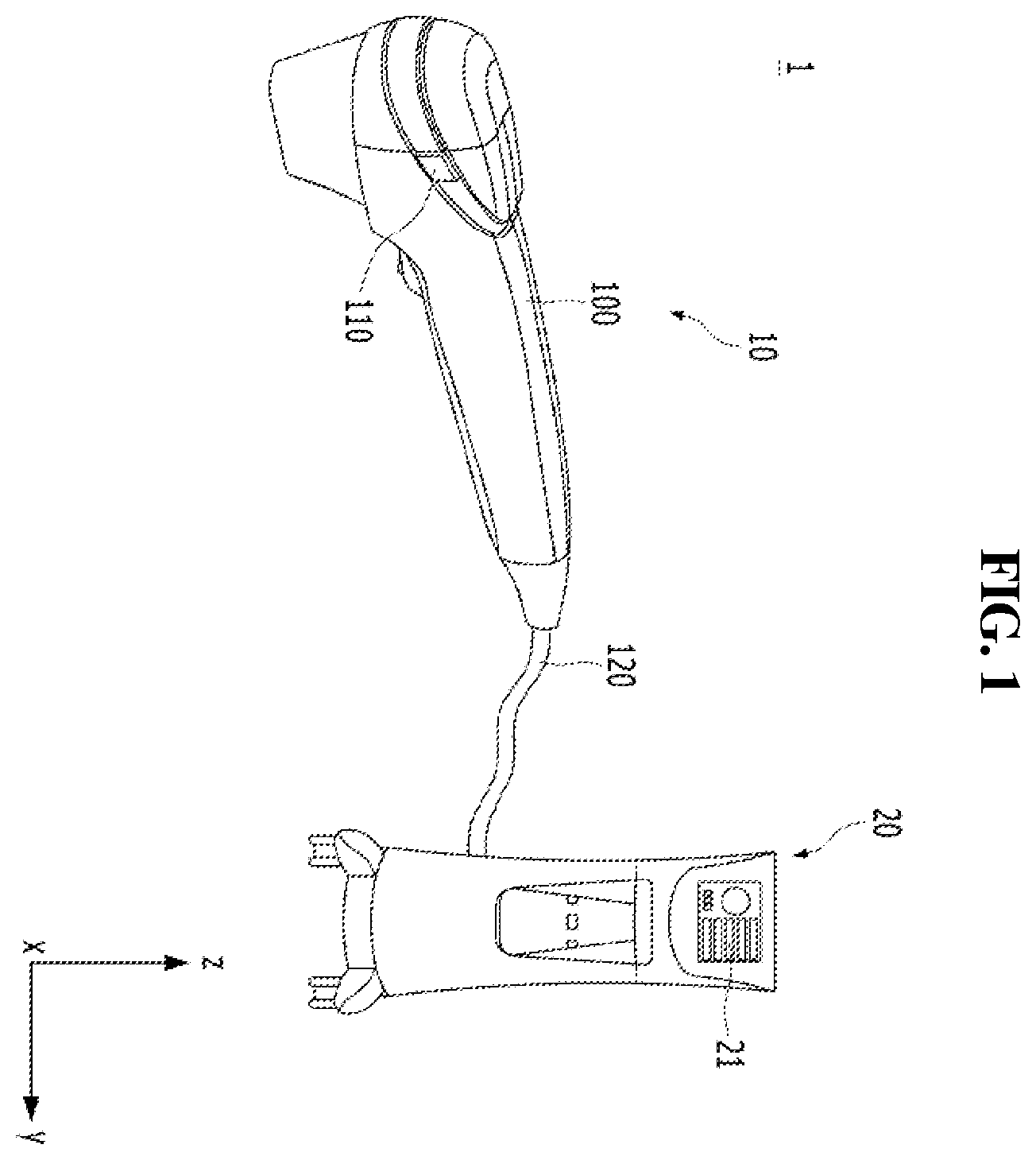 Patent US12403304 Figure 1 – High frequency and ultrasonic fusion treatment device