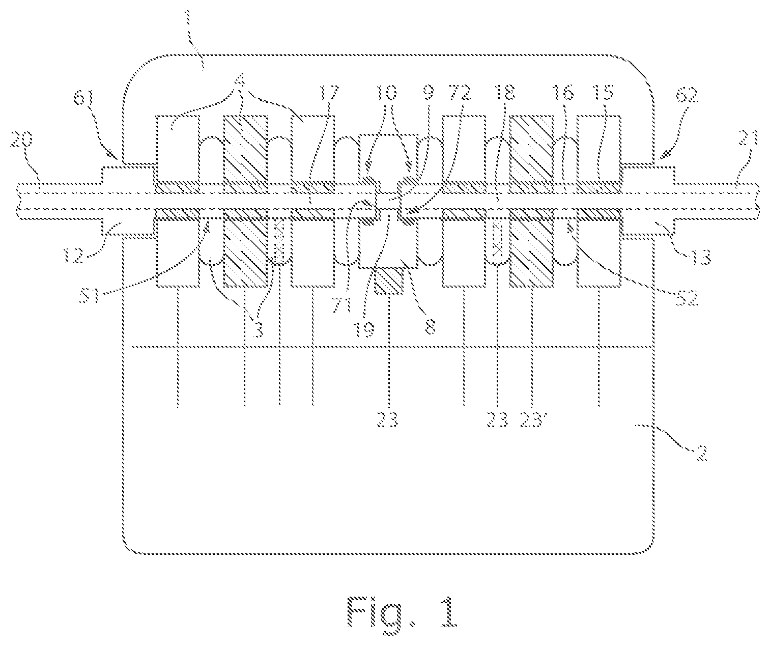 Patent US12403320 Figure 1 – Head part of an implantable device, method for producing the head part as well as a plug assembly which can be fitted into the head part