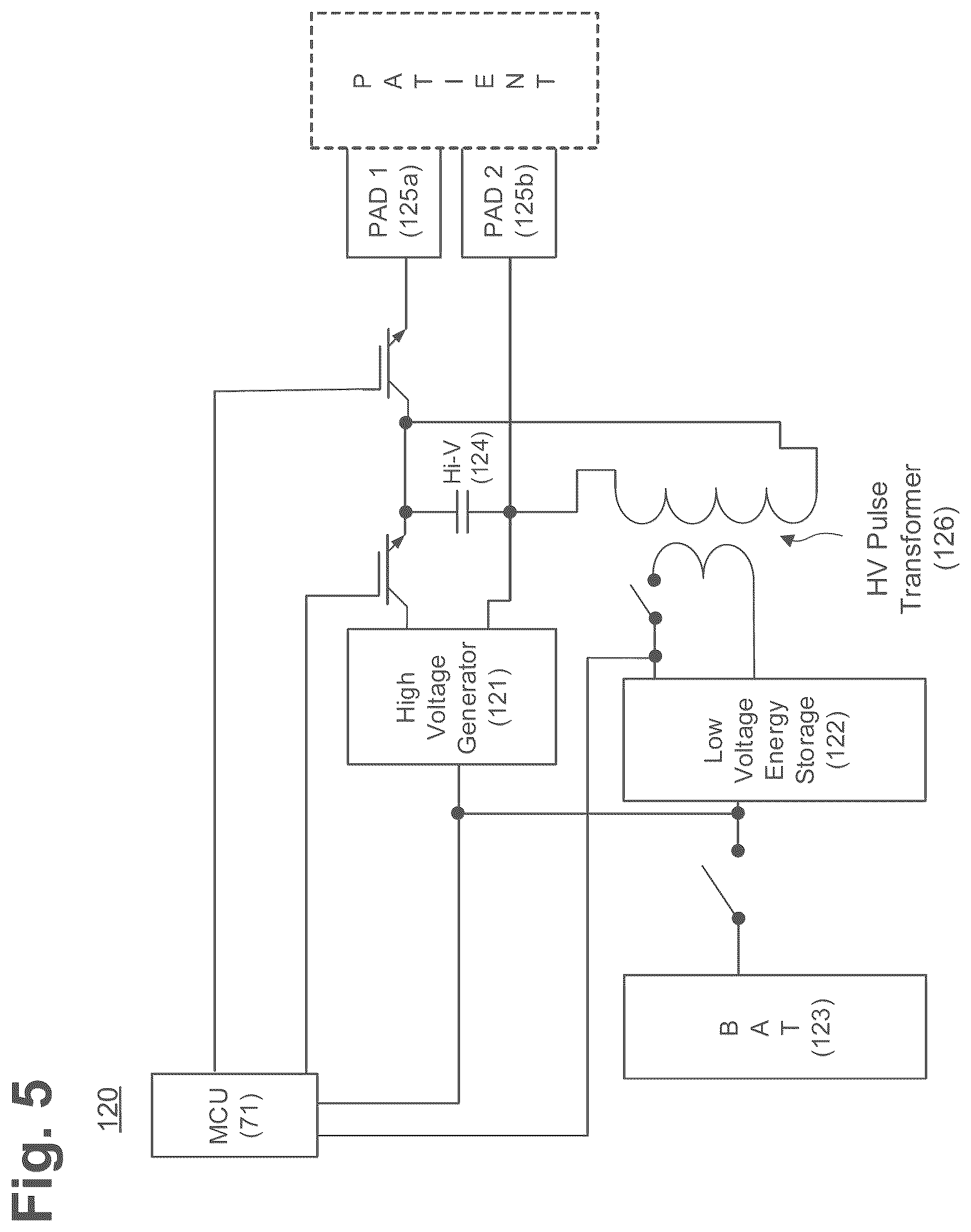 Patent US12403323 Figure 6 – Defibrillation assembly energizable through case opening