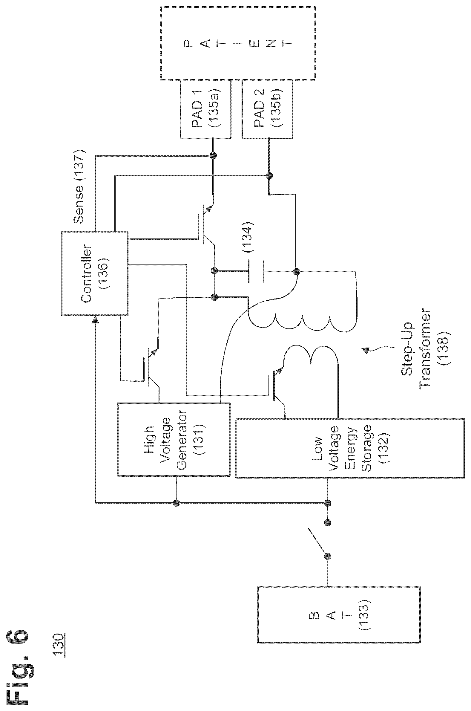 Patent US12403323 Figure 7 – Defibrillation assembly energizable through case opening