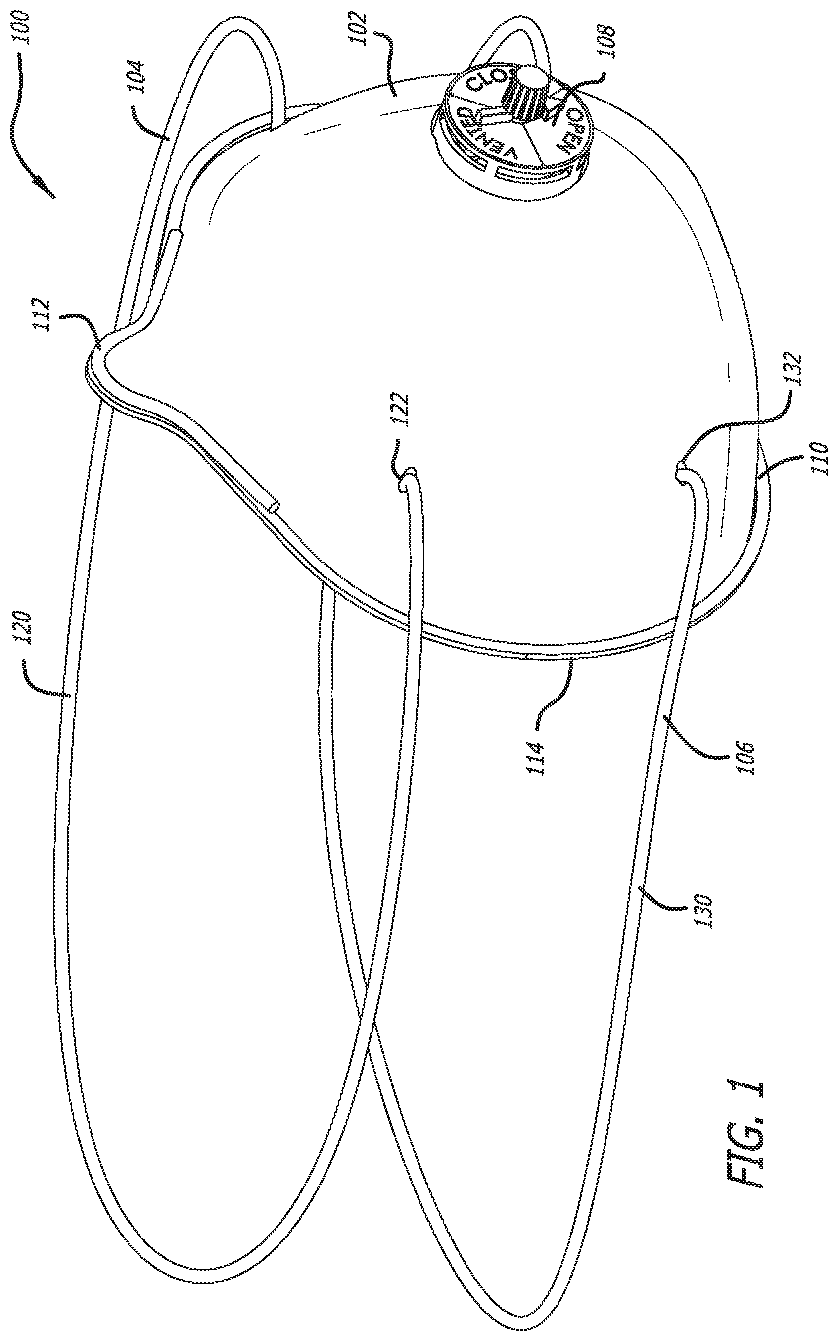 Patent US12403338 — Filtering facepiece respirator with an adjustable inhalation-exhalation valve — Figure 1
