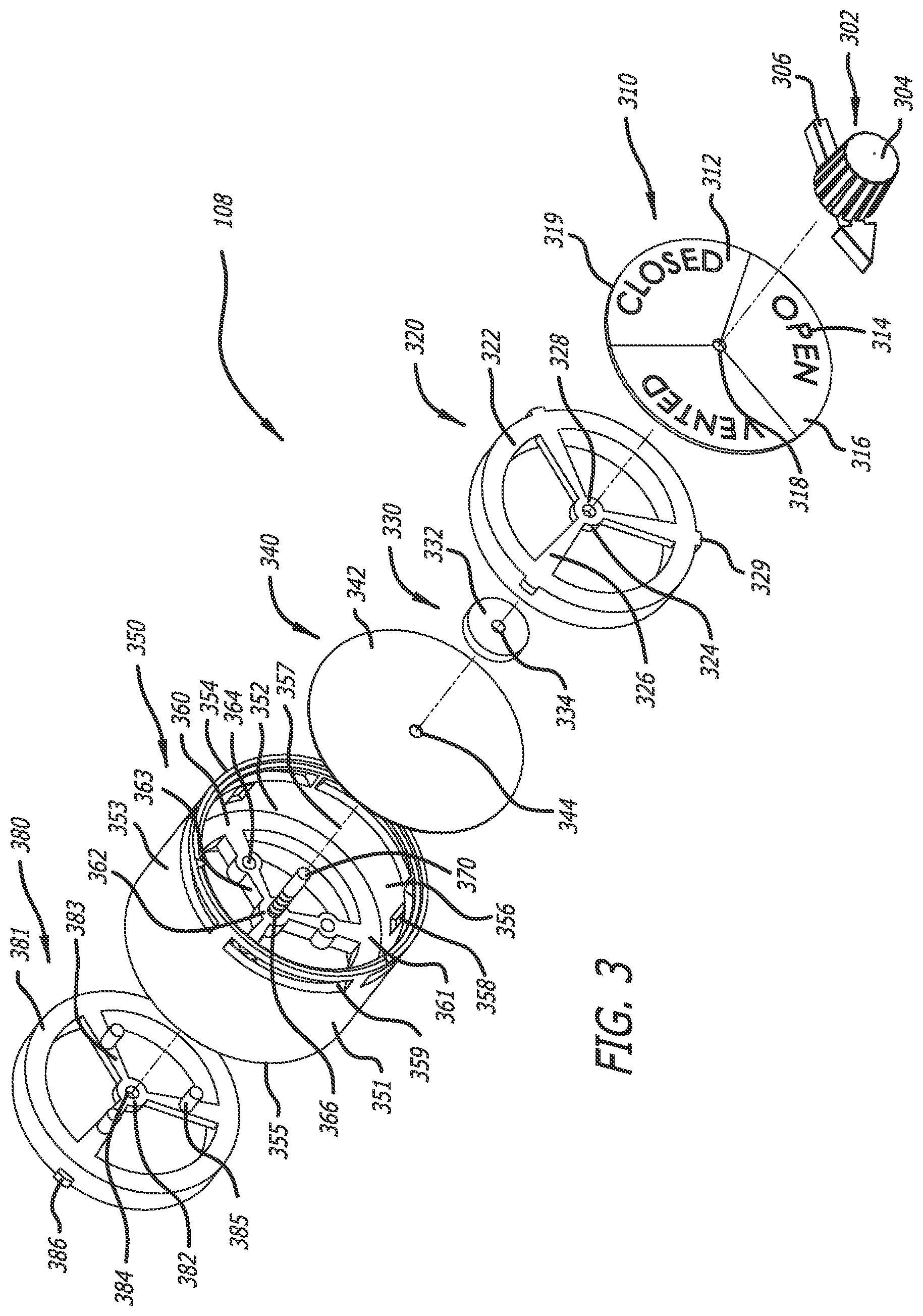 Patent US12403338 Figure 3 – Filtering facepiece respirator with an adjustable inhalation-exhalation valve