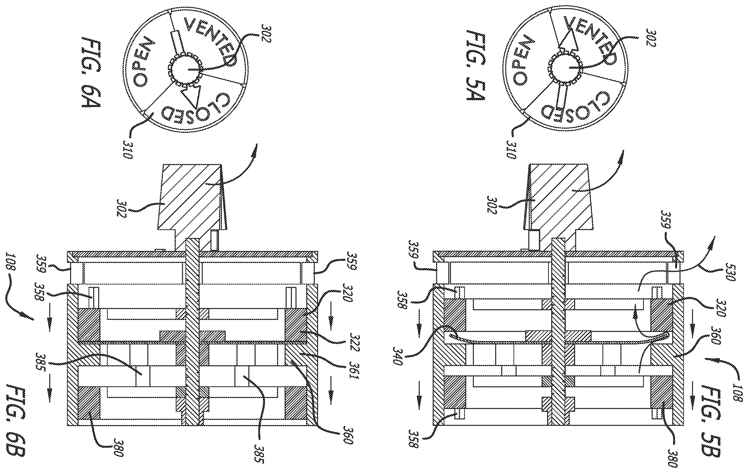 Patent US12403338 Figure 5 – Filtering facepiece respirator with an adjustable inhalation-exhalation valve