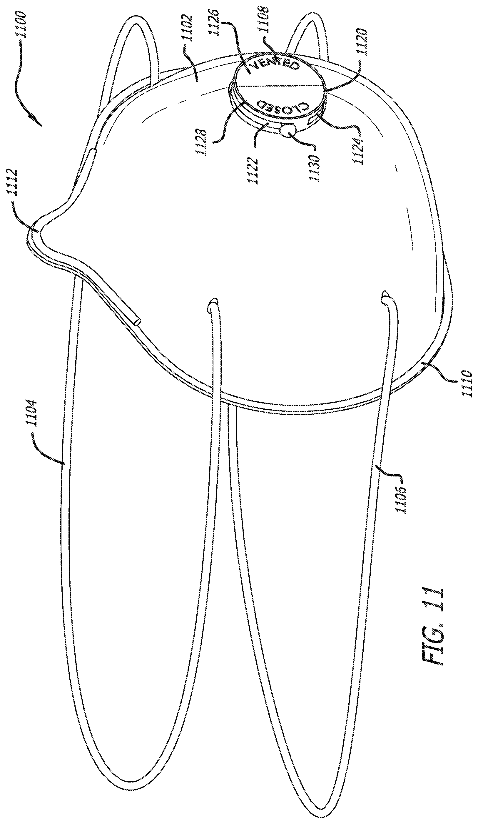 Patent US12403338 Figure 9 – Filtering facepiece respirator with an adjustable inhalation-exhalation valve