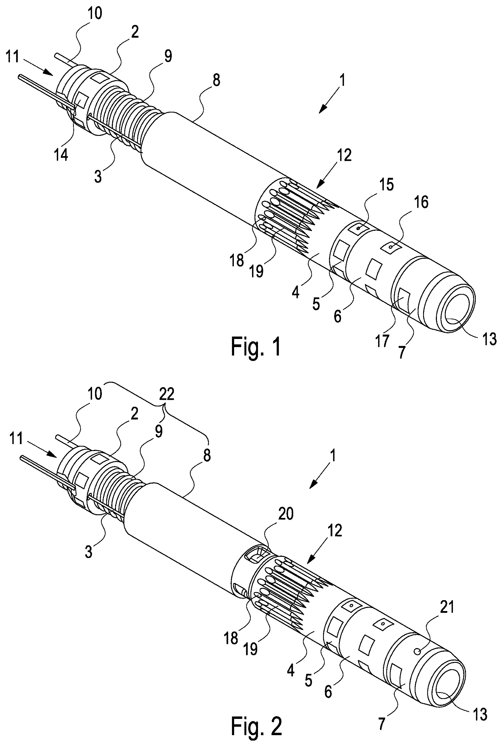 Patent US12403341 Figure 1 – Drill fire extinguishing device and drill fire extinguishing system, drill bit