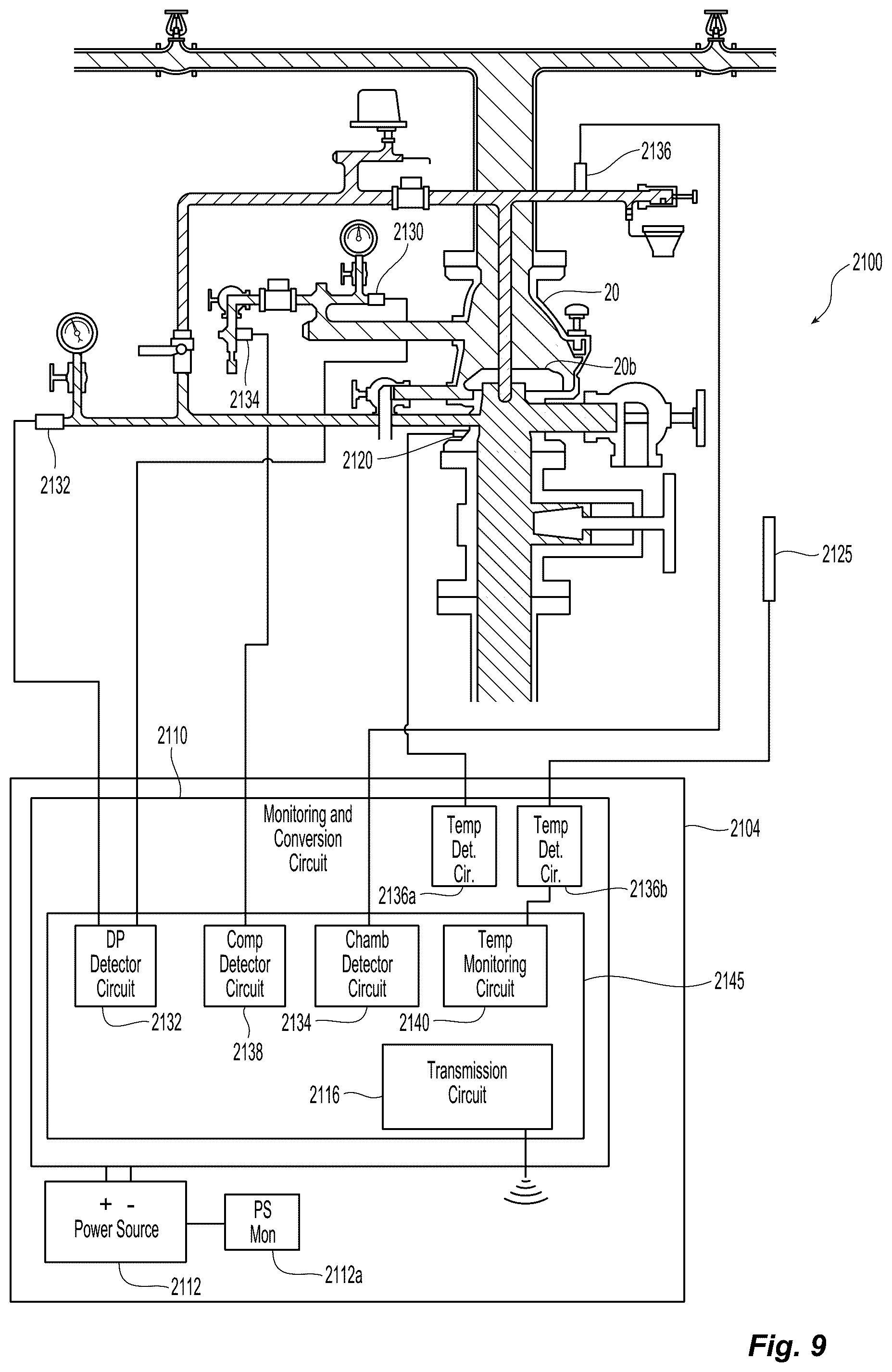 Patent US12403347 Figure 11 – Systems and methods of monitoring temperature in a fire suppression system