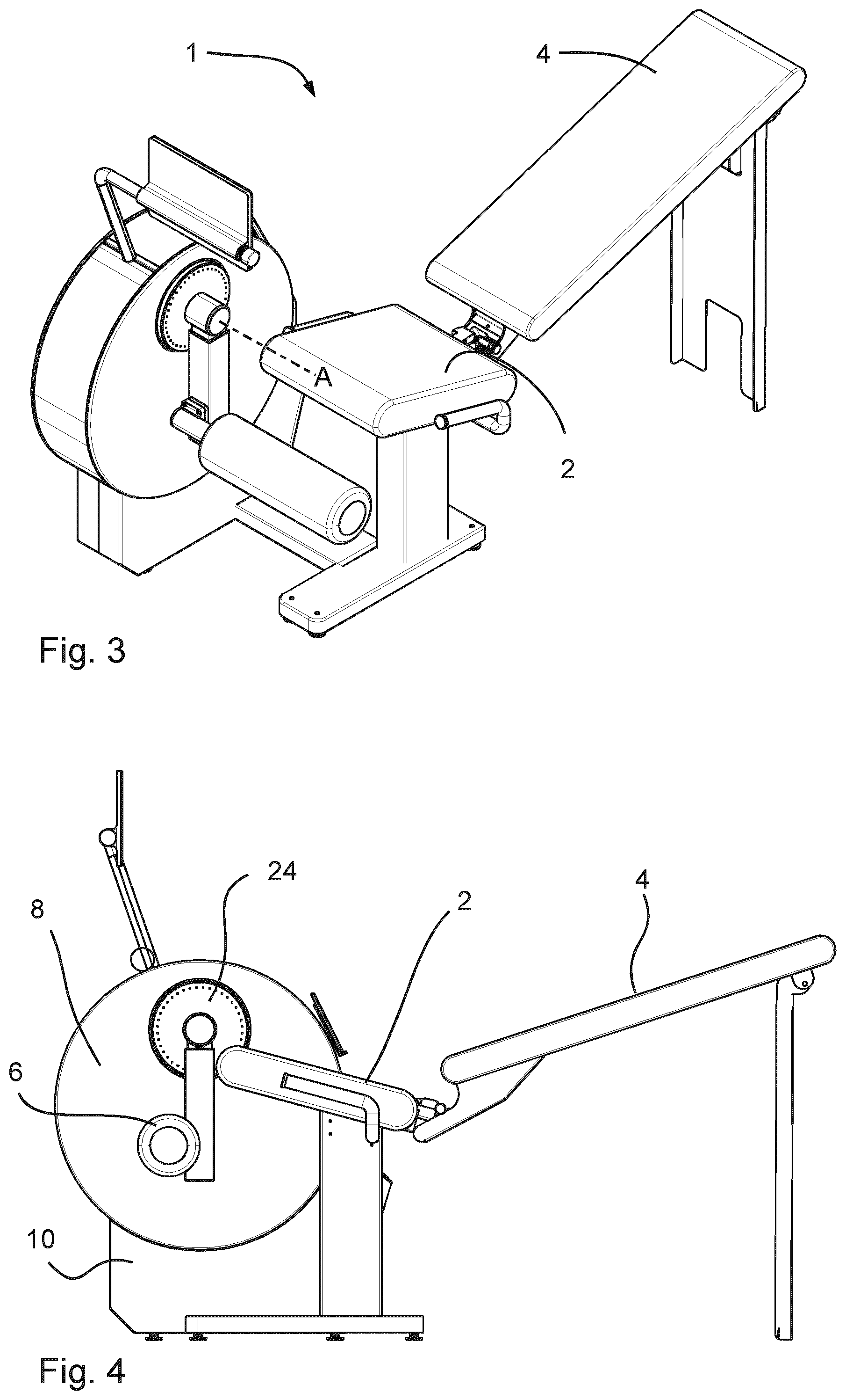 Patent US12403348 Figure 2 – Motorized strength training machine