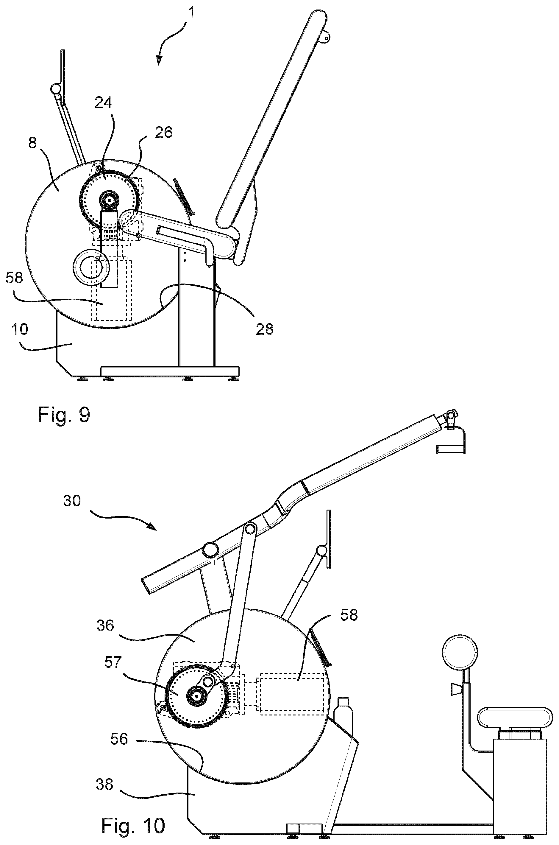 Patent US12403348 Figure 4 – Motorized strength training machine