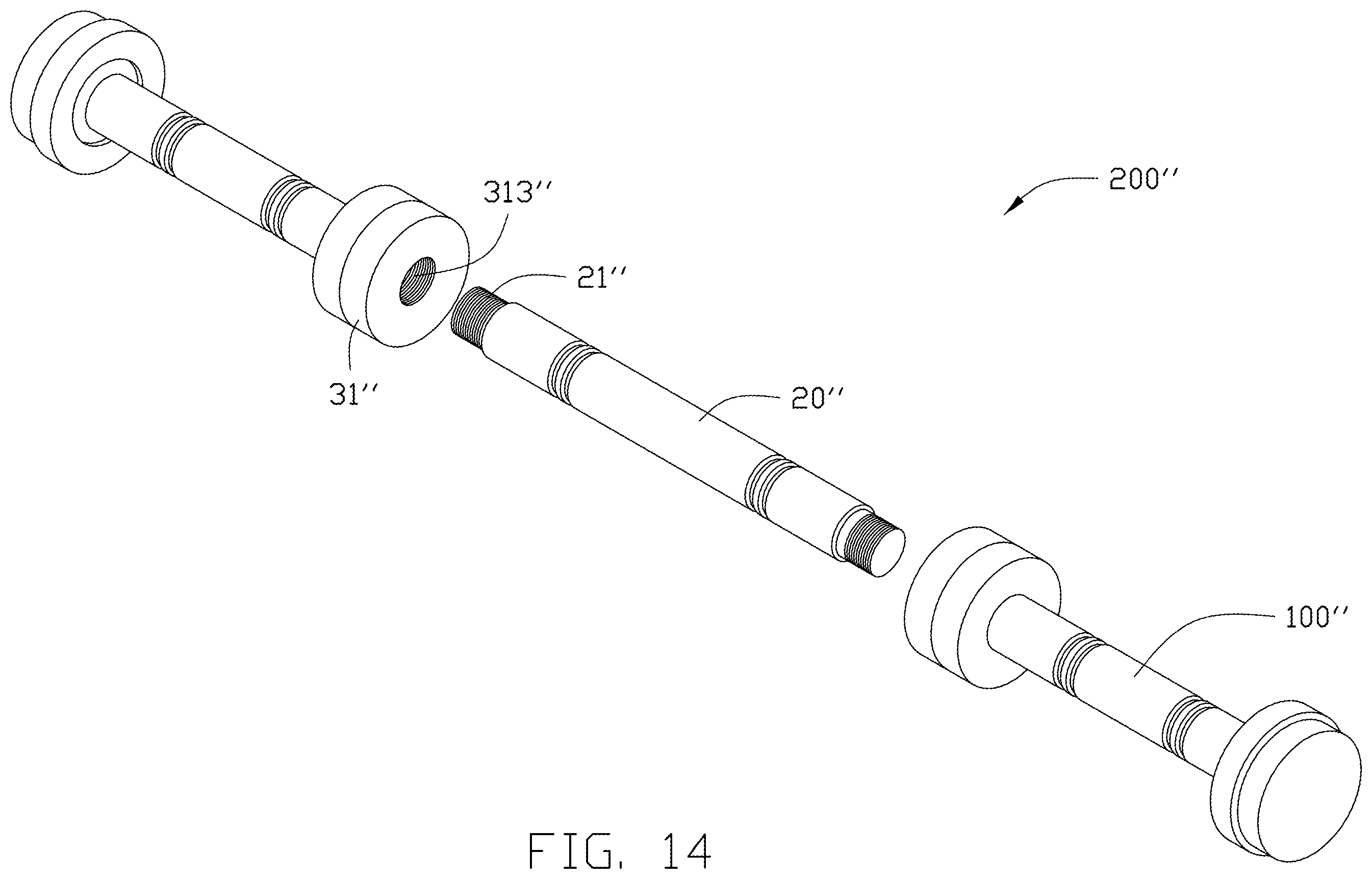 Patent US12403350 Figure 14 – Dumbbell and fitness equipment