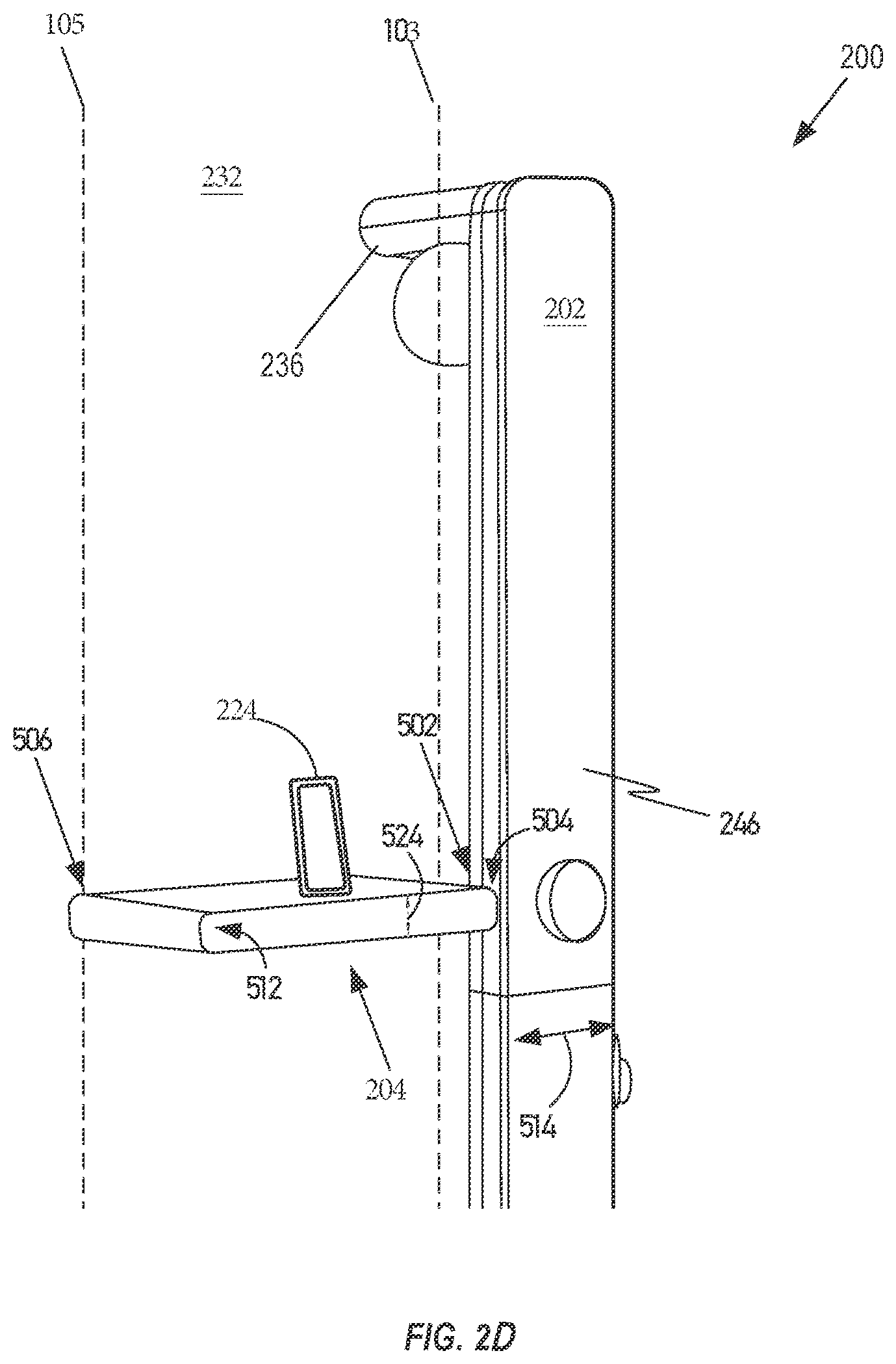 Patent US12403352 Figure 5 – Systems and methods for an electronic wall mounted exercise machine
