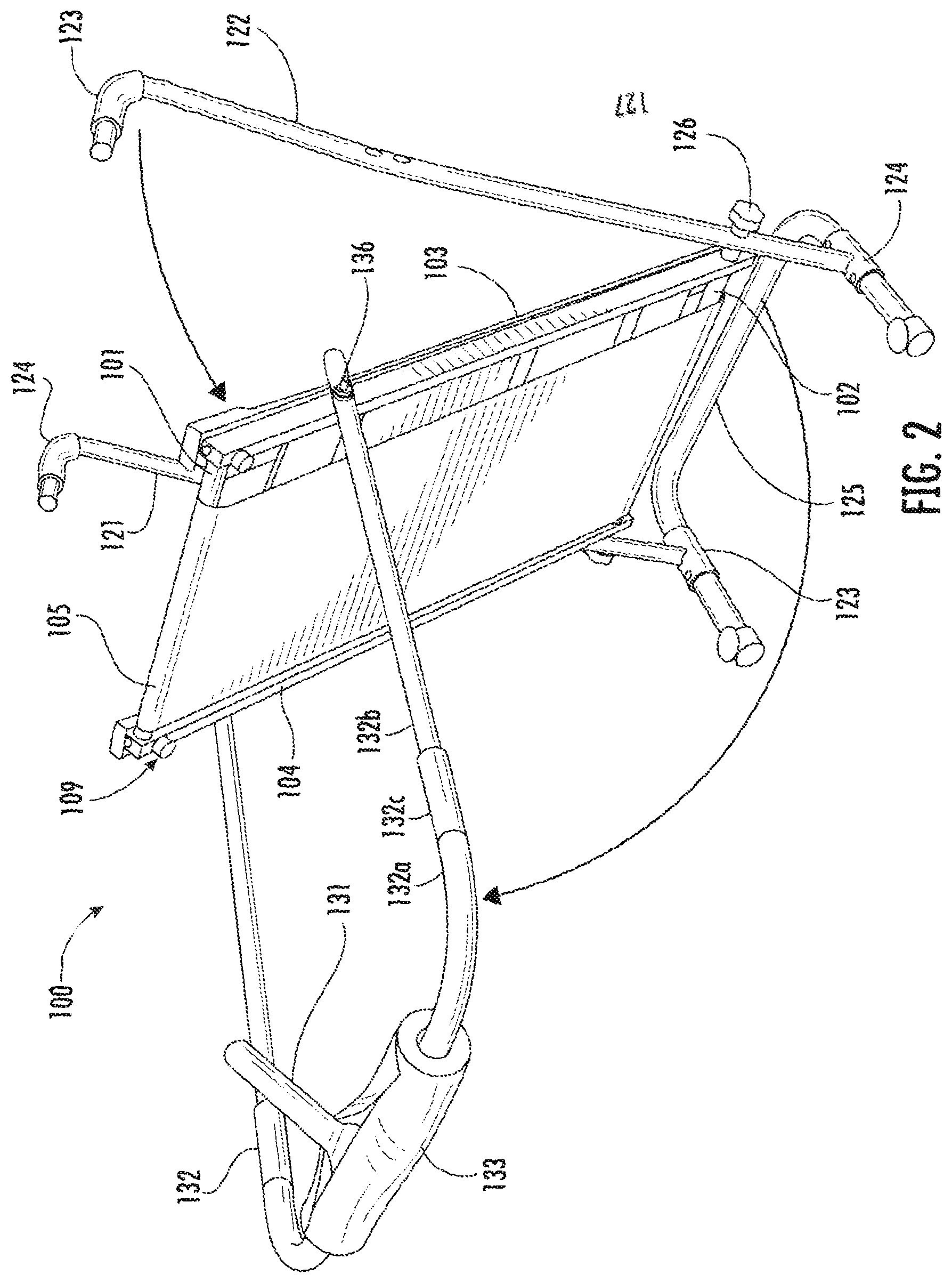 Patent US12403354 Figure 2 – Exercise device for strengthening gluteal muscles
