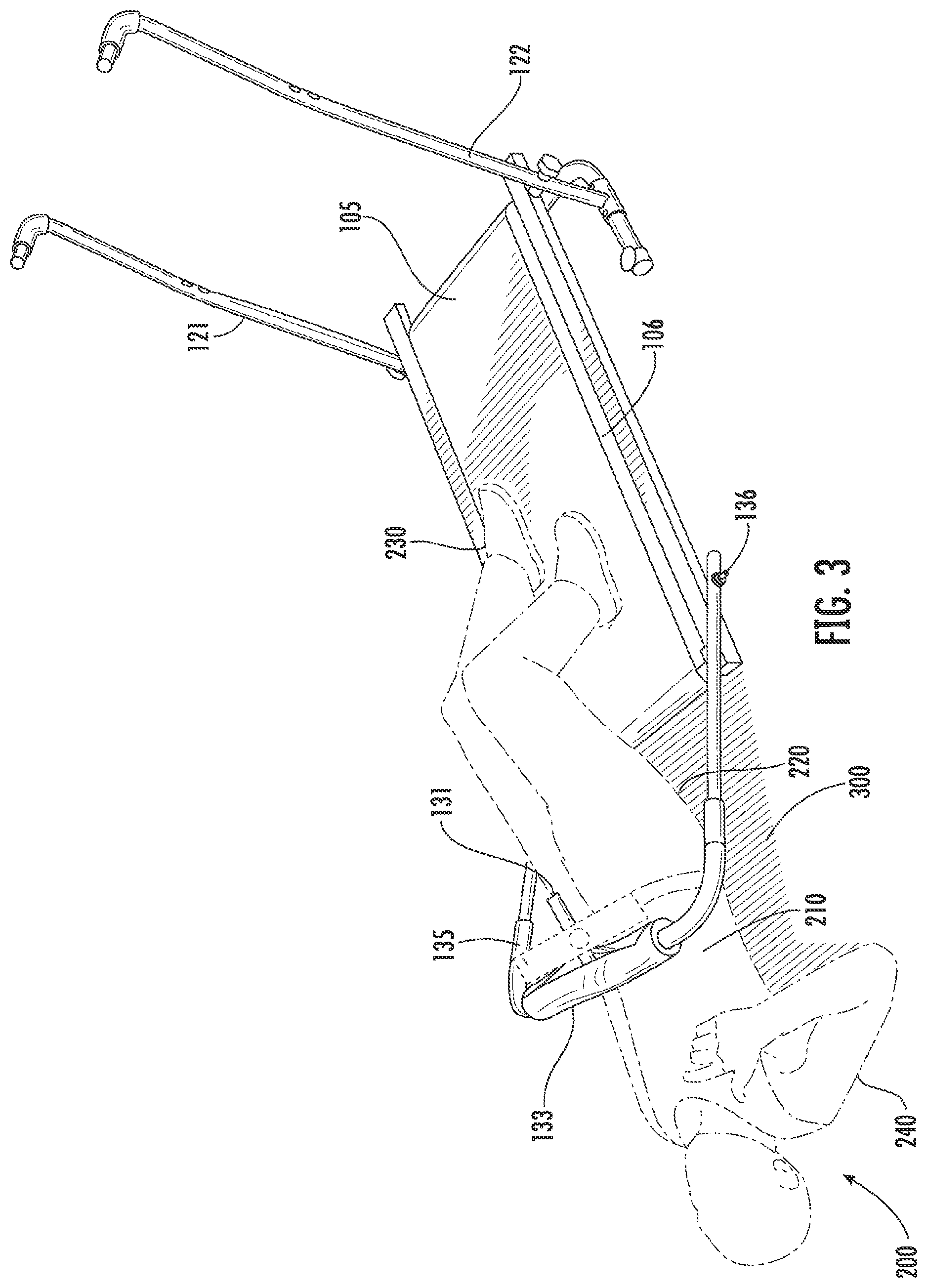 Patent US12403354 Figure 3 – Exercise device for strengthening gluteal muscles