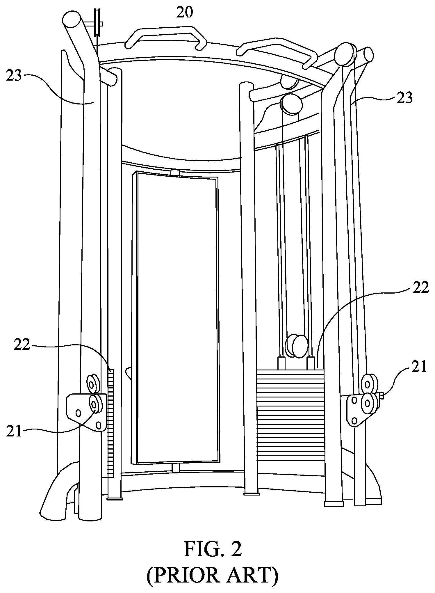 Patent US12403355 Figure 2 – Core training device and method