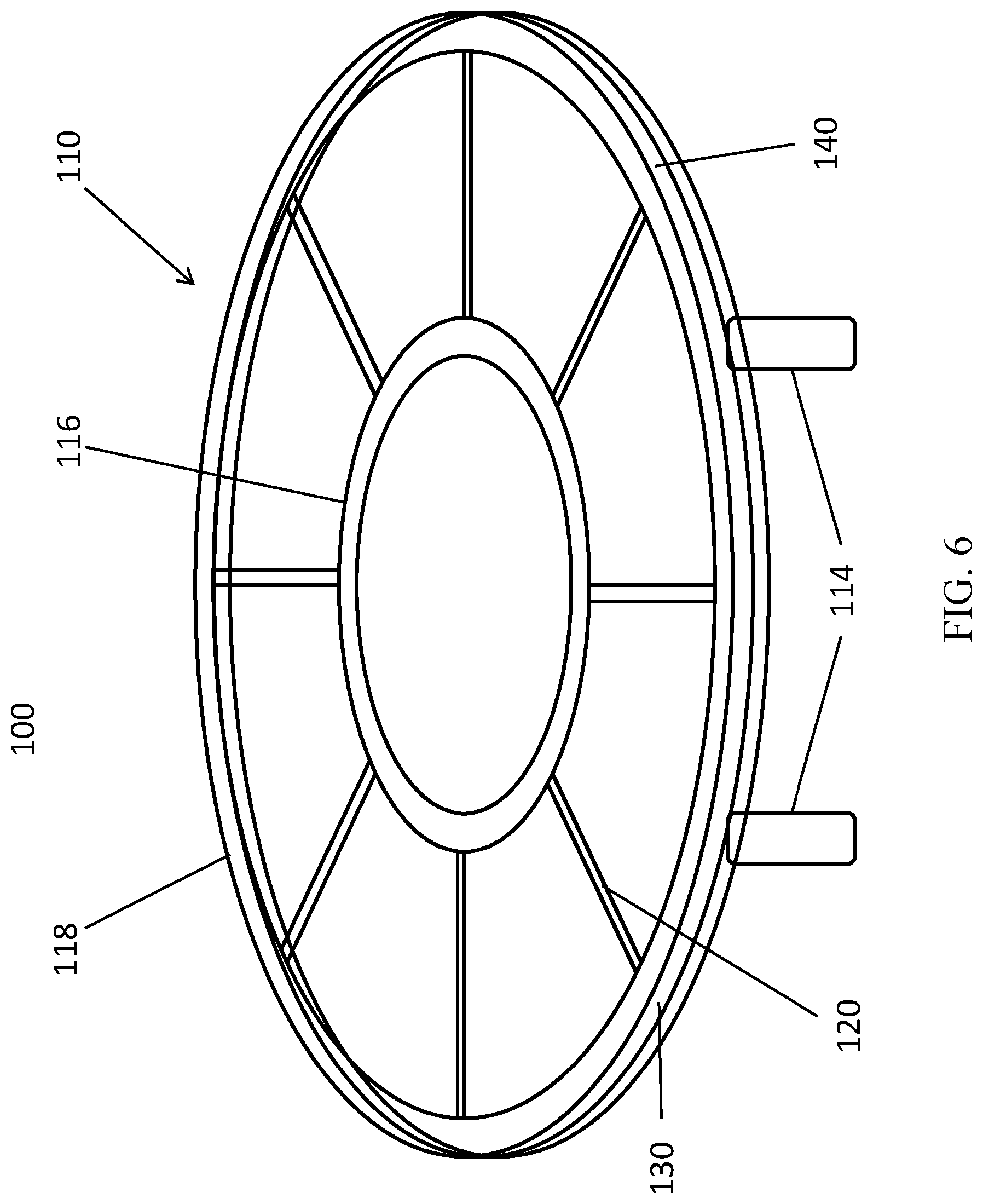 Patent US12403355 Figure 6 – Core training device and method