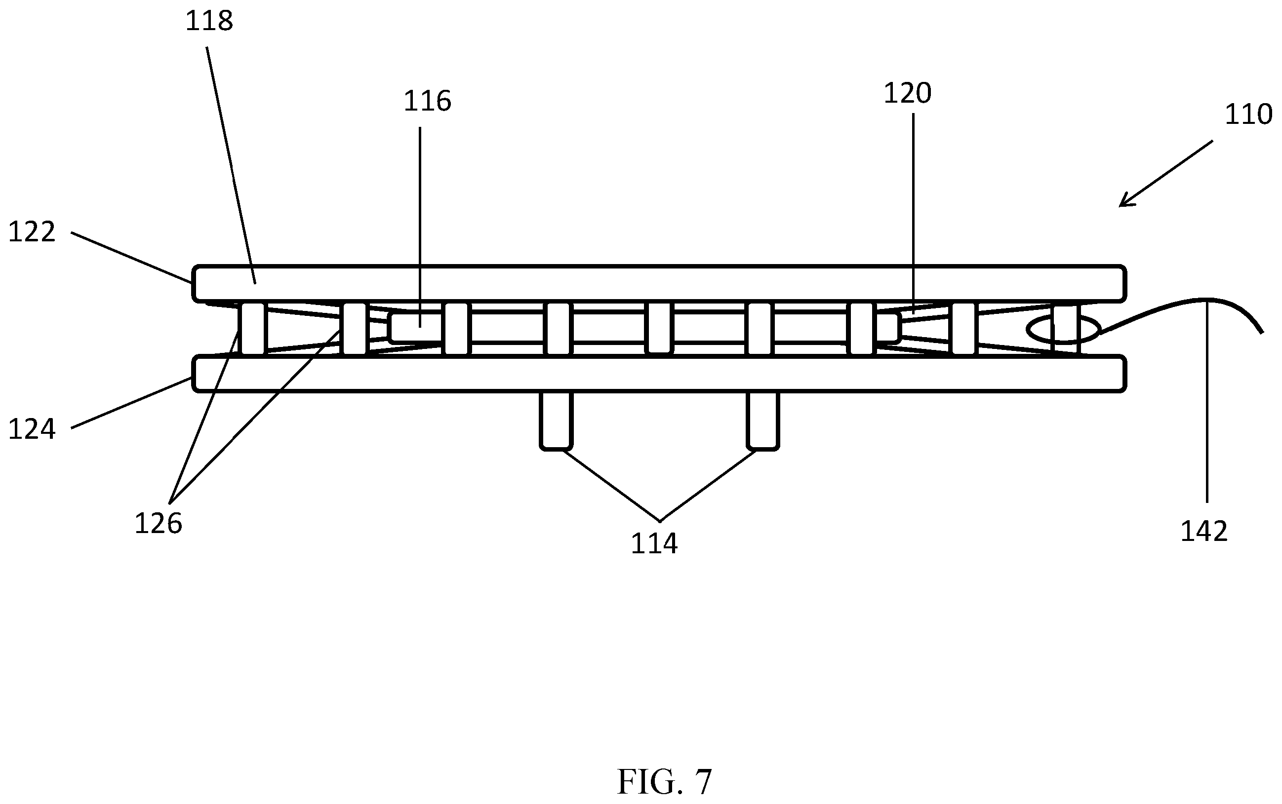 Patent US12403355 Figure 7 – Core training device and method