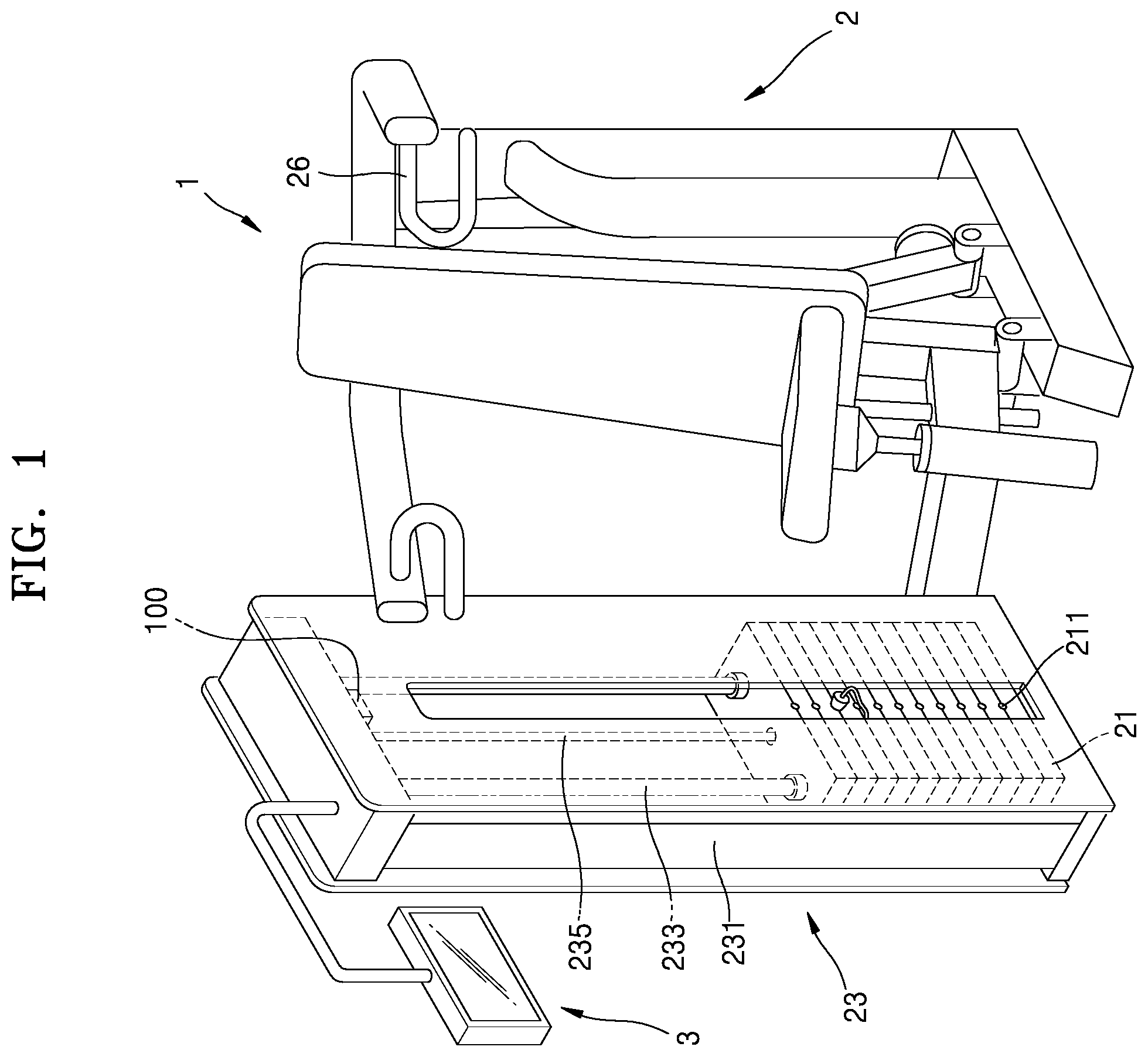Patent US12403359 Figure 1 – Sensor module and weight exercise apparatus including the same