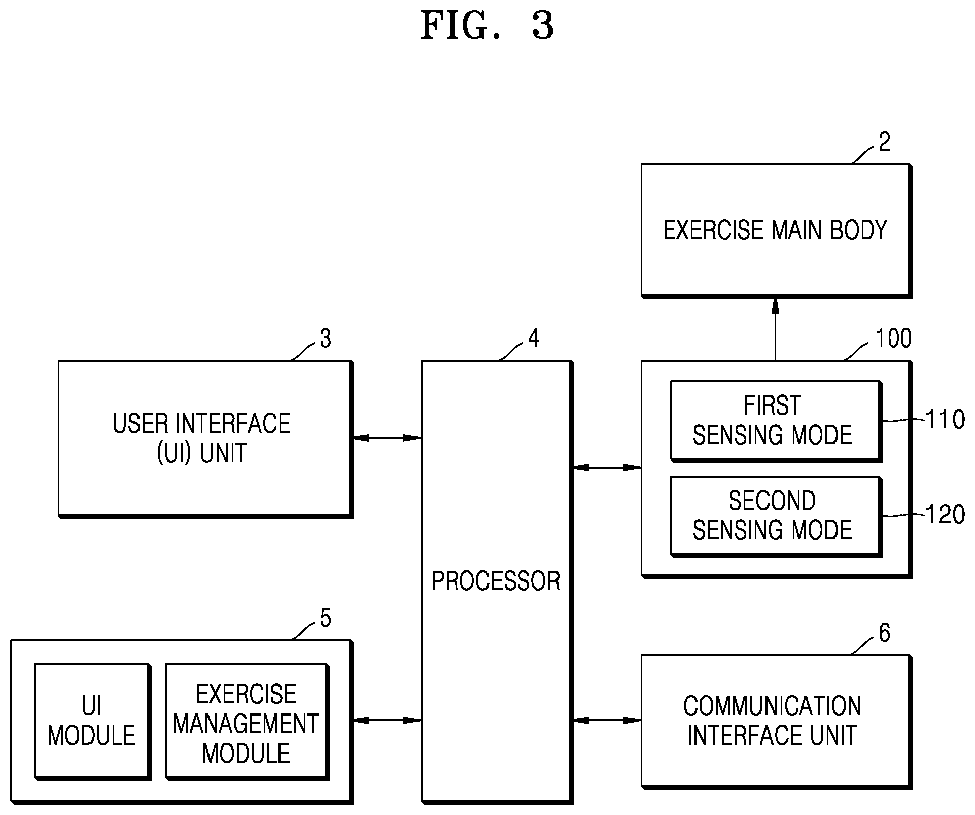 Patent US12403359 Figure 3 – Sensor module and weight exercise apparatus including the same