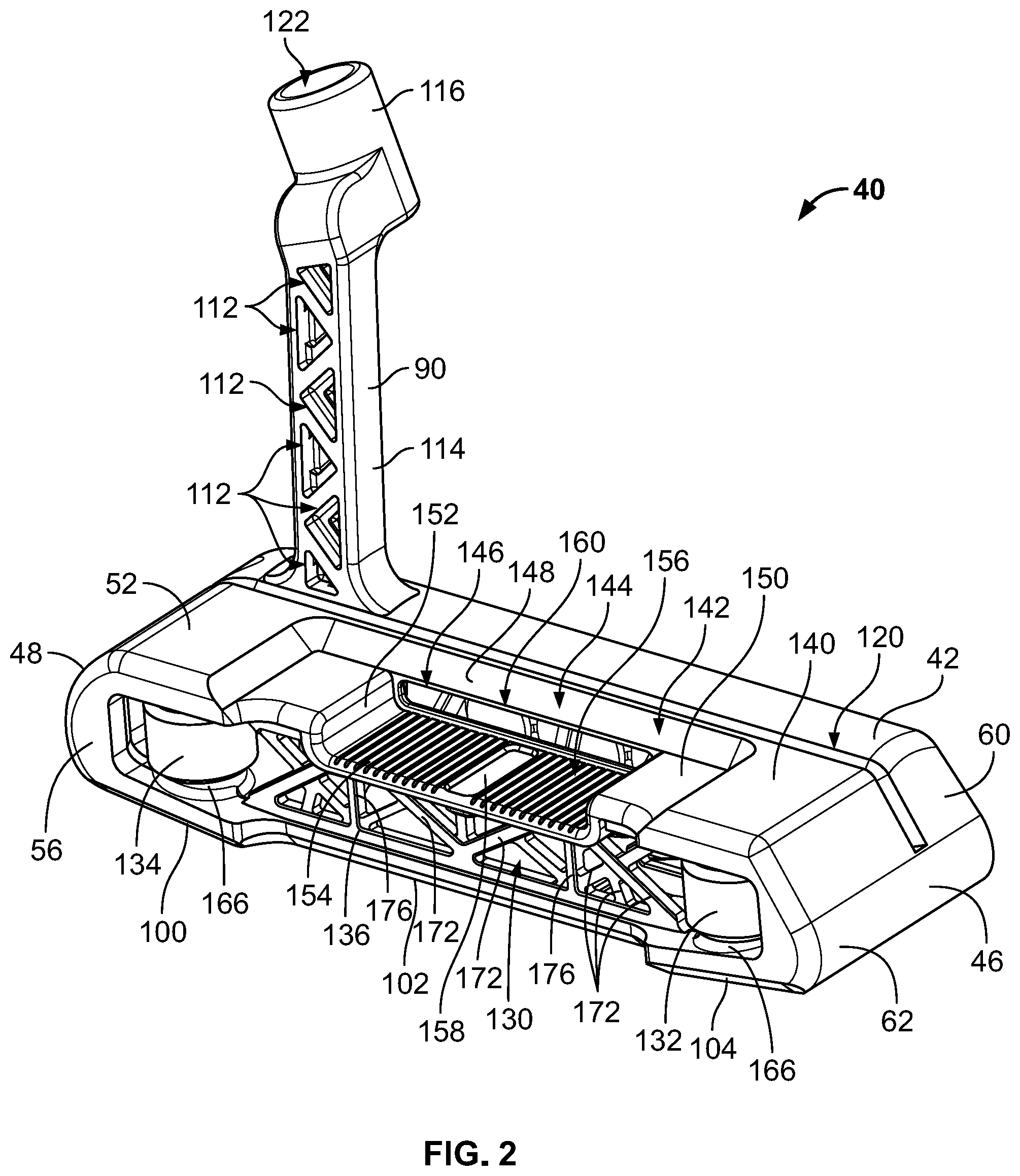 Patent US12403362 Figure 2 – Systems and methods for additive manufacturing of a golf club