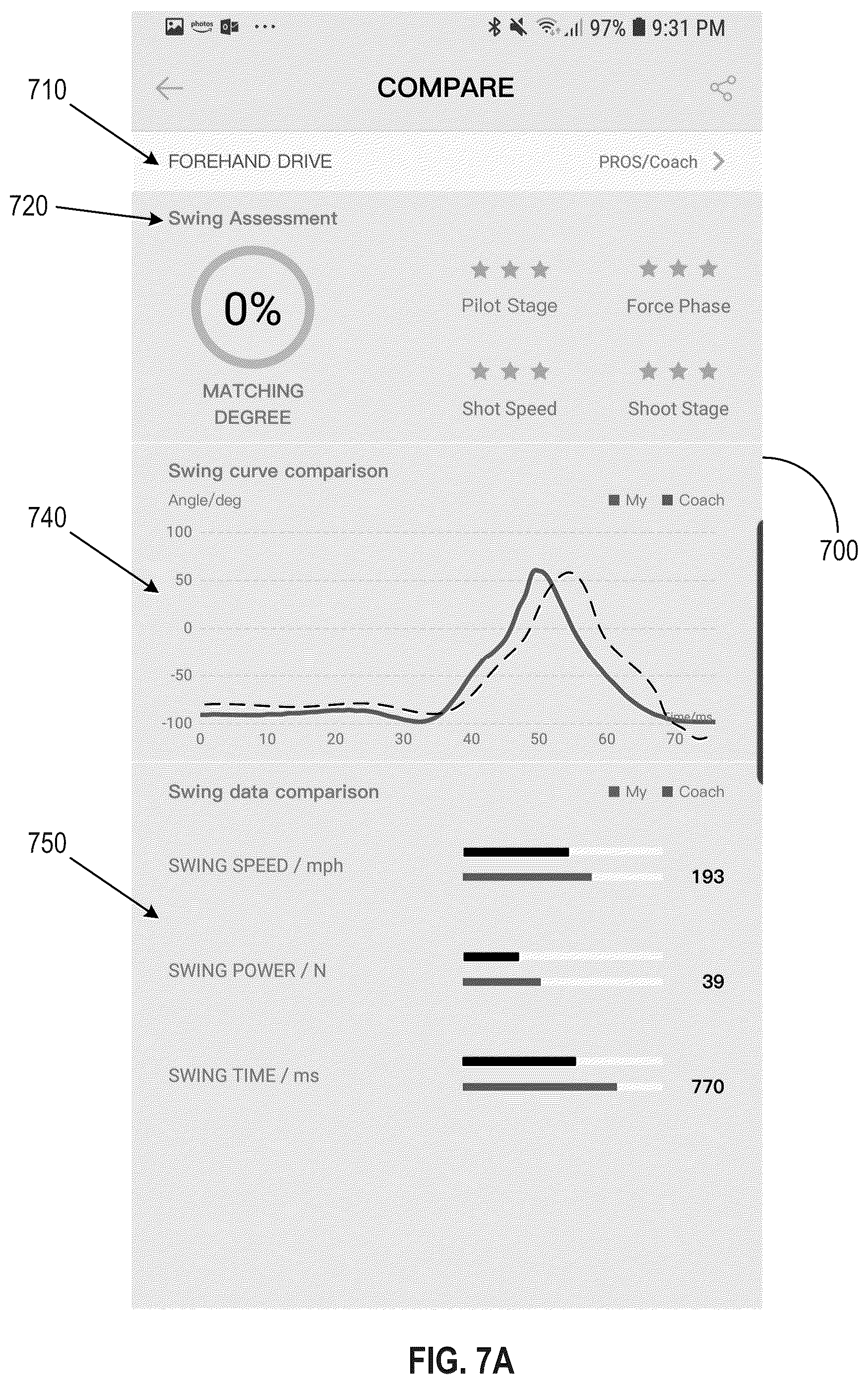 Patent US12403365 Figure 7 – Squash training system
