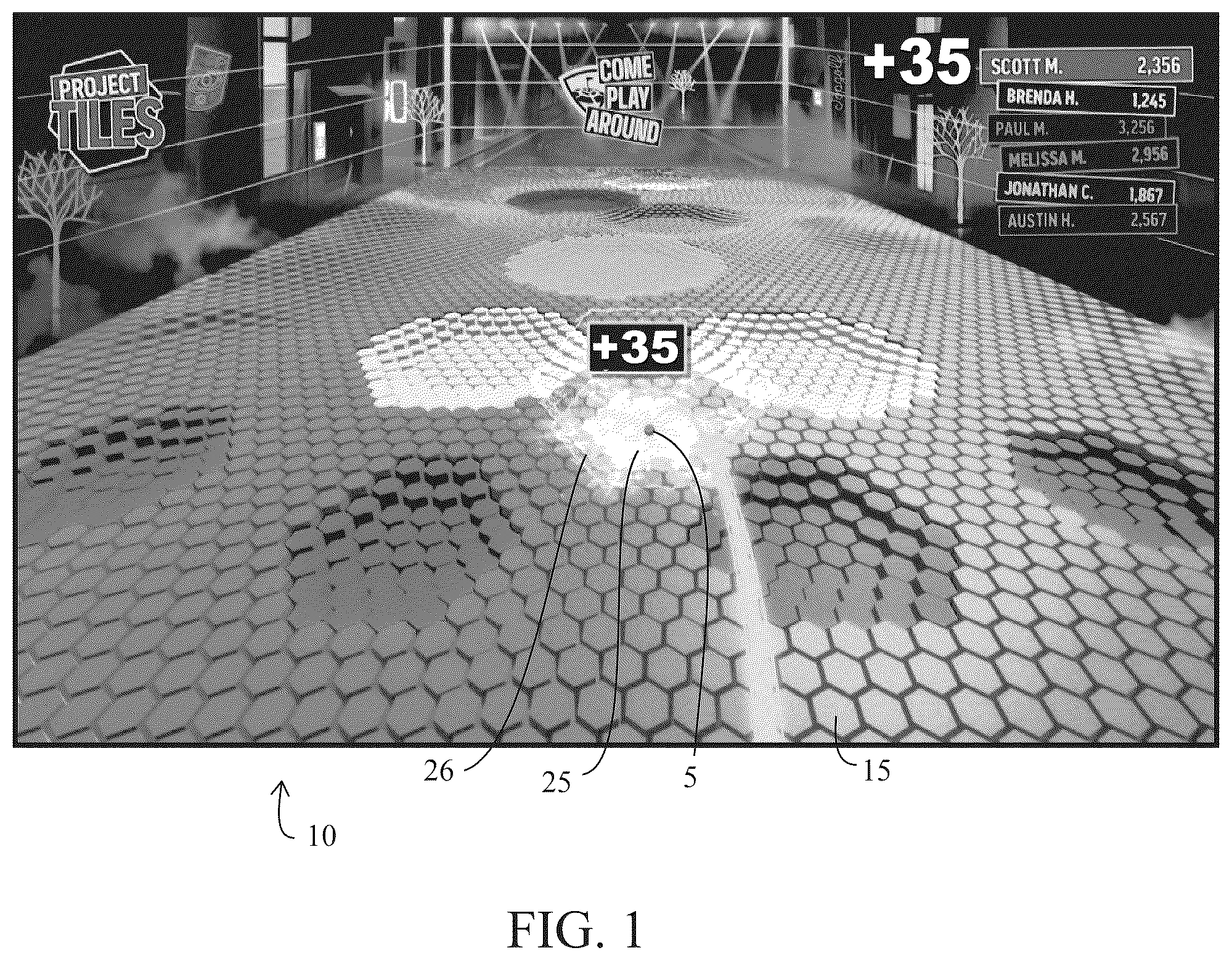 Patent US12403366 Figure 1 – Reactive game play