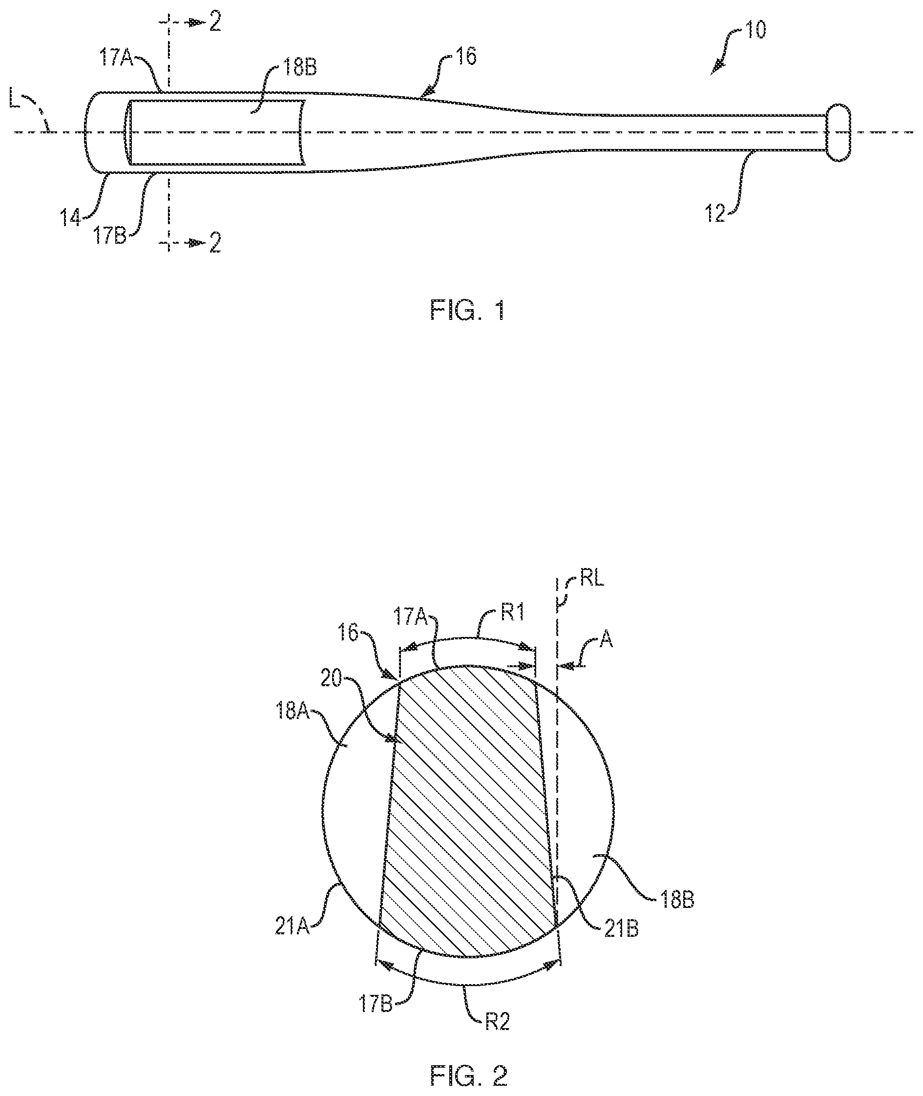 Patent US12403367 — Training bat — Figure 1