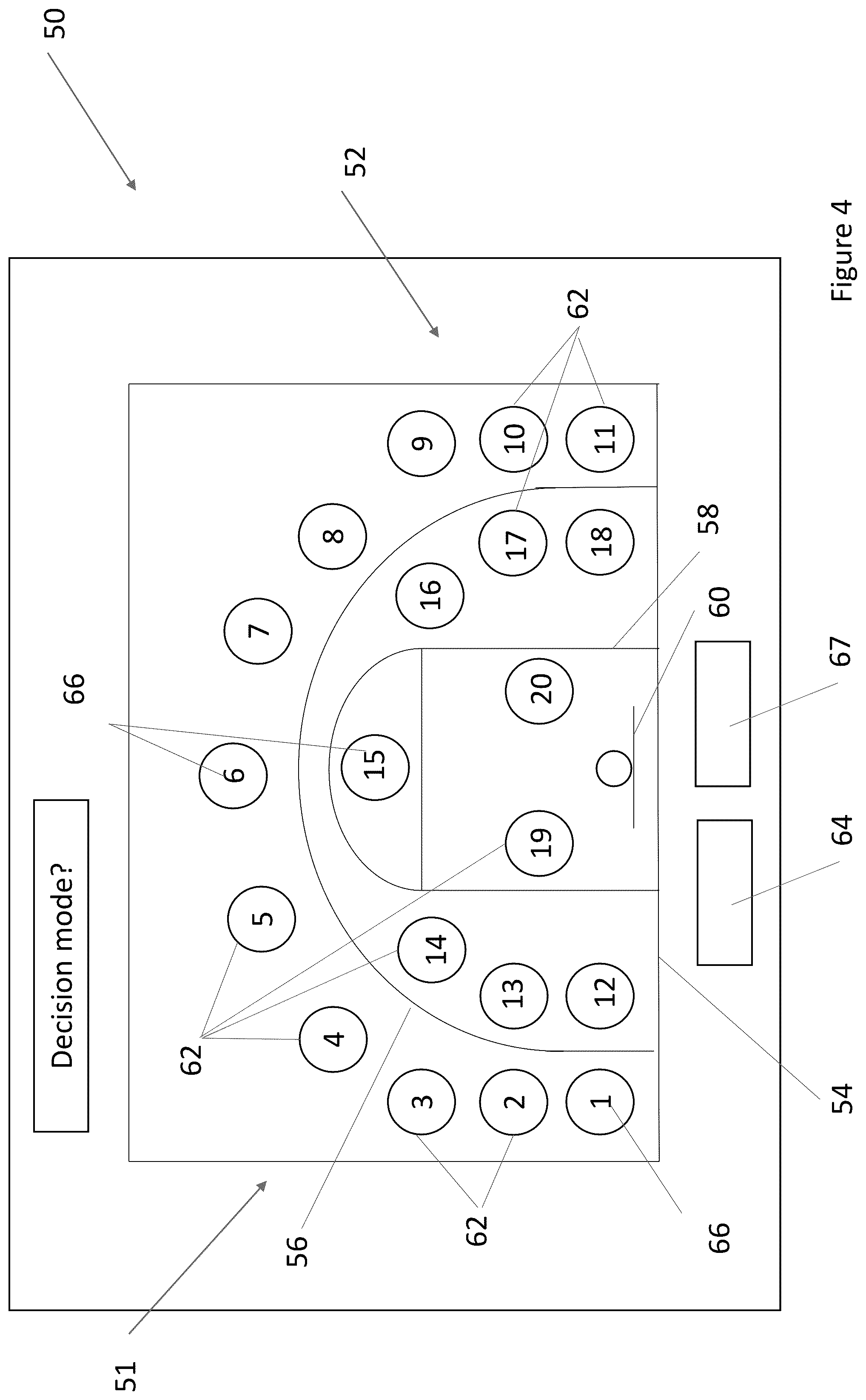 Patent US12403368 Figure 4 – Basketball training device with mental training feature(s), related systems and methods