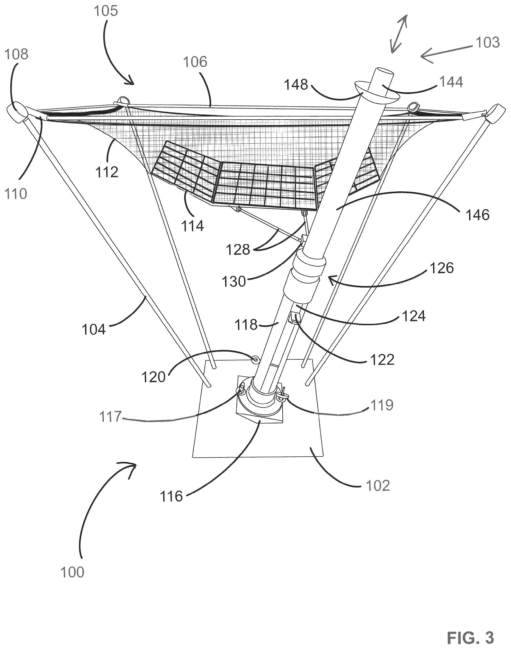 Patent US12403369 Figure 3 – Interactive volleyball launcher system