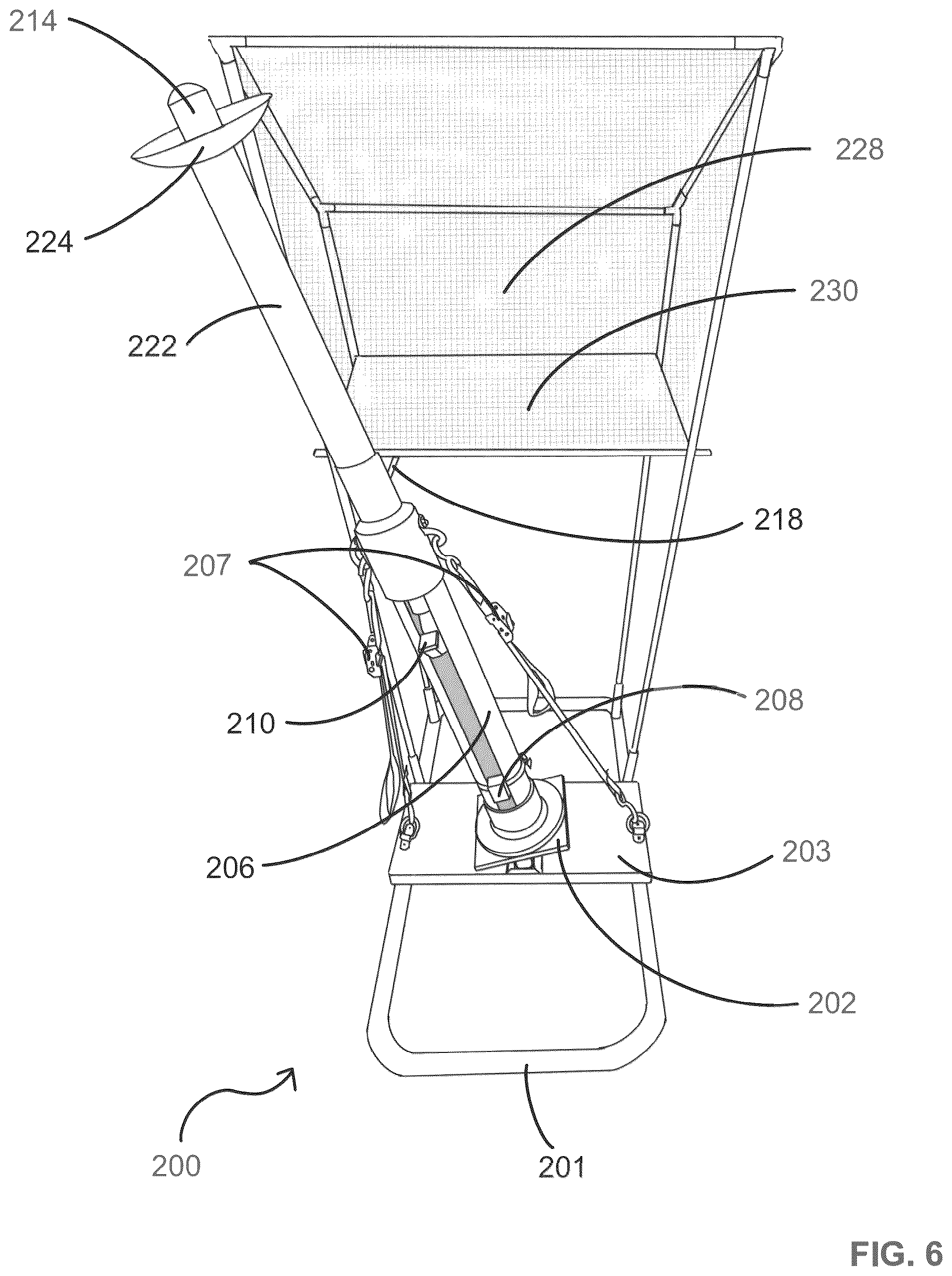 Patent US12403369 Figure 6 – Interactive volleyball launcher system