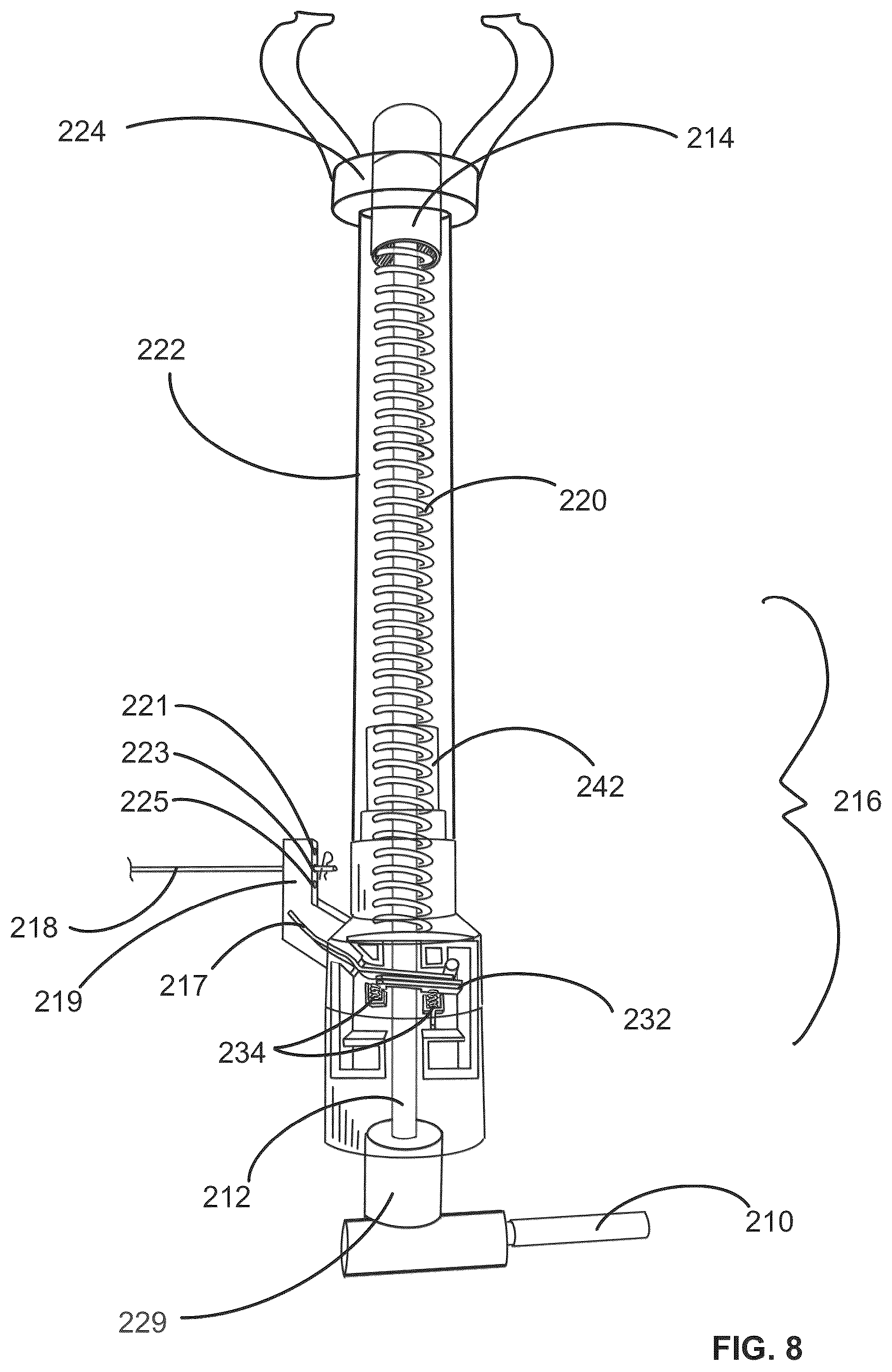 Patent US12403369 Figure 8 – Interactive volleyball launcher system