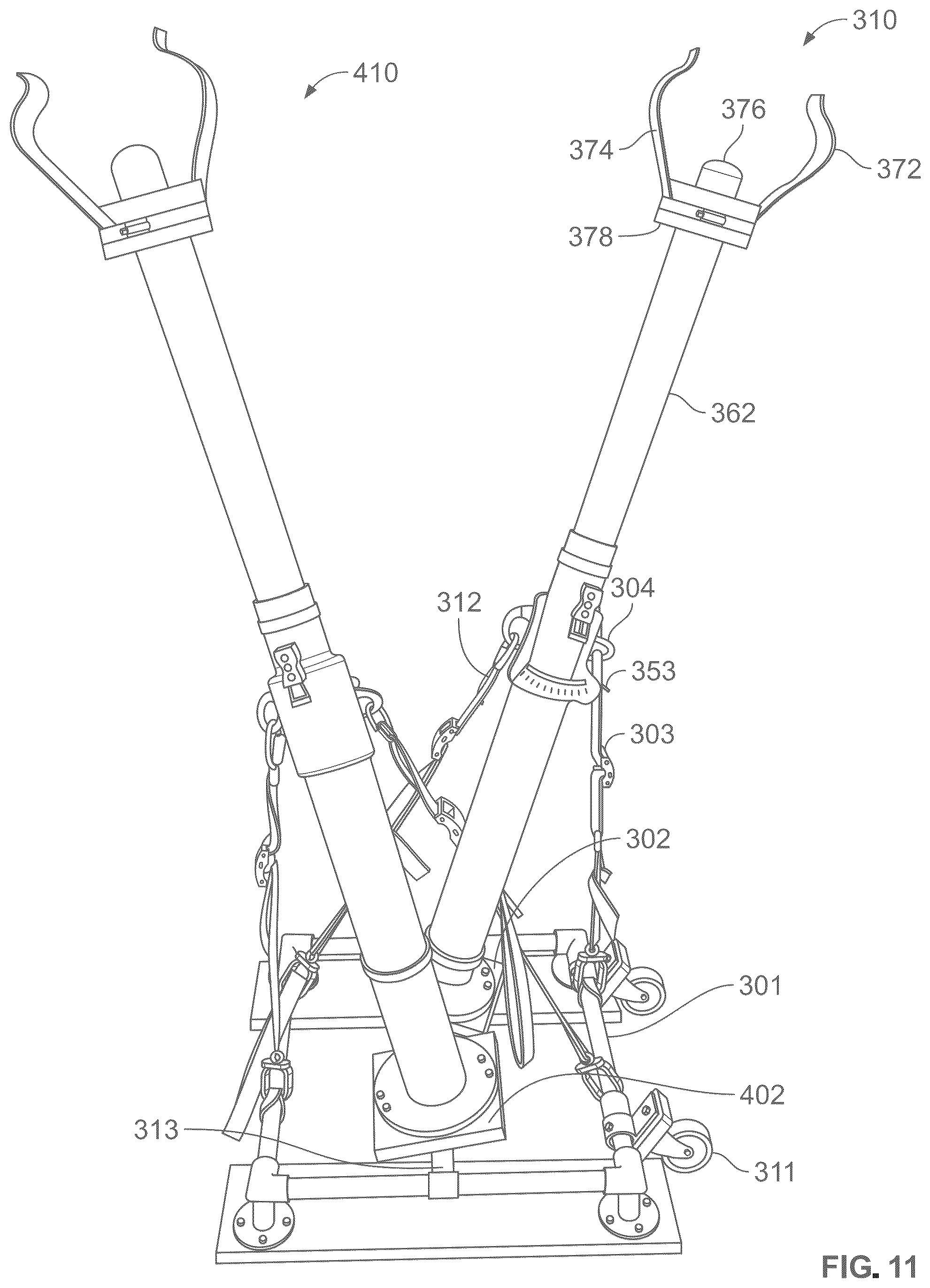 Patent US12403369 Figure 11 – Interactive volleyball launcher system
