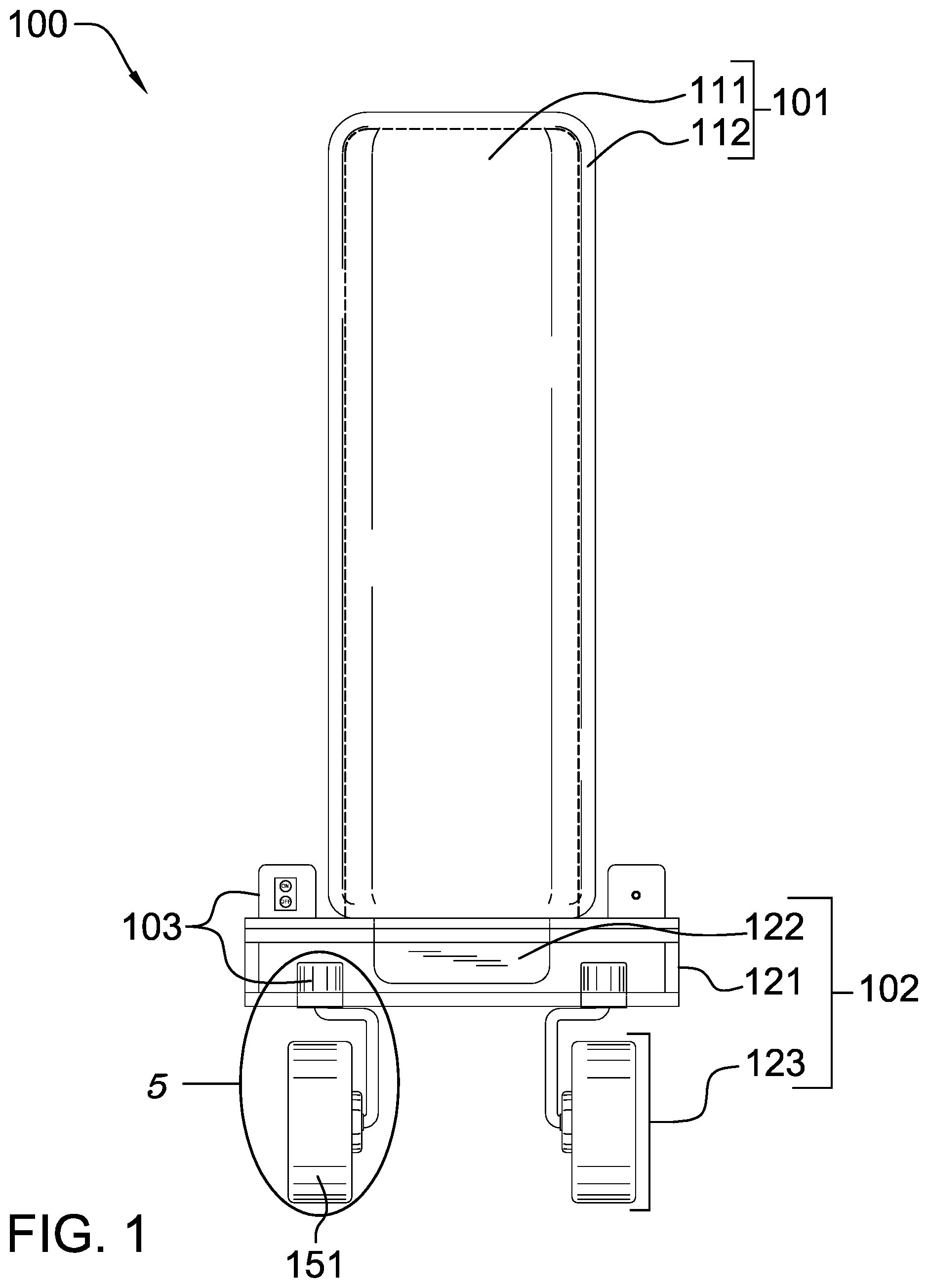 Patent US12403370 Figure 1 – Remote-controlled punching bag