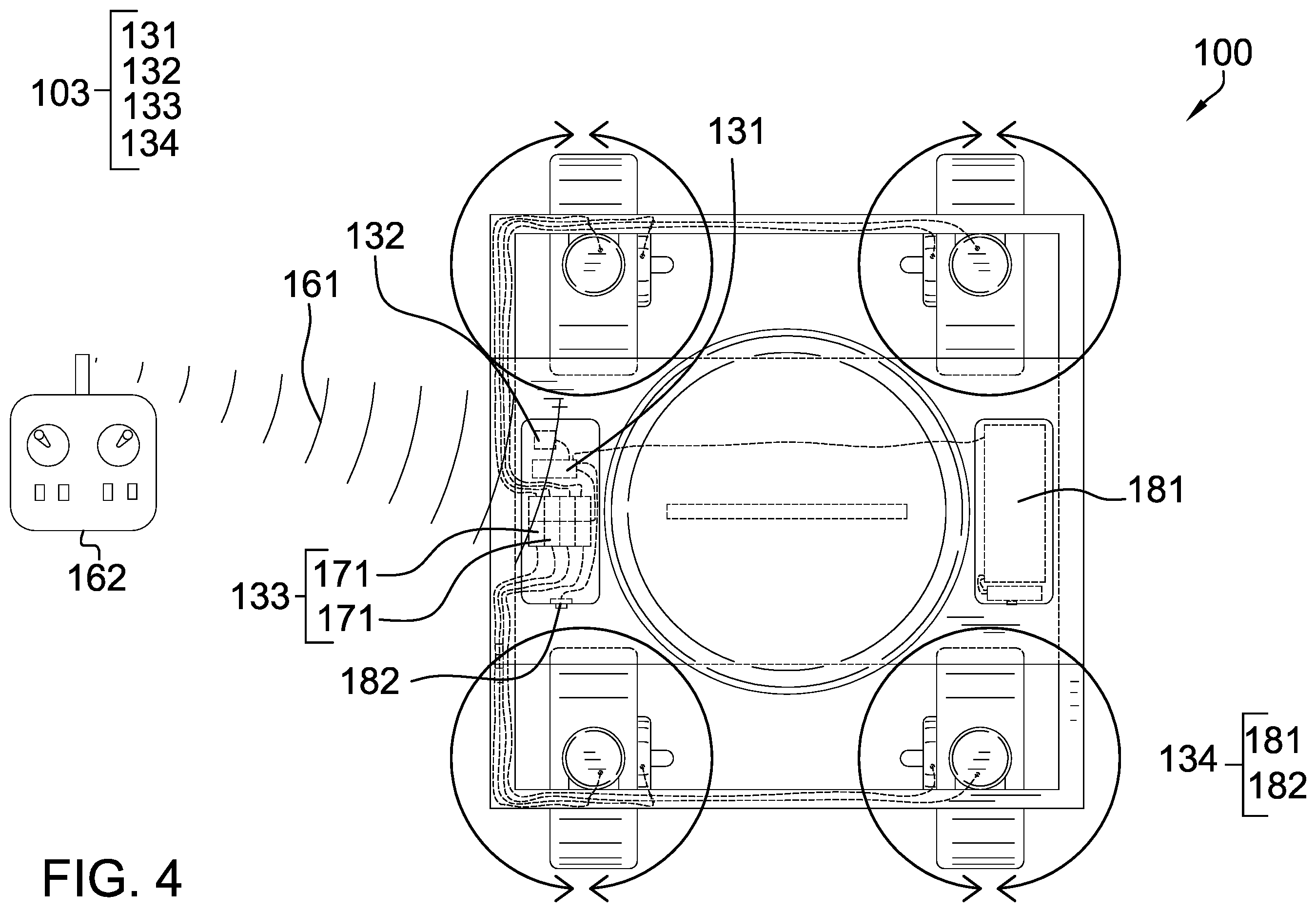 Patent US12403370 Figure 4 – Remote-controlled punching bag