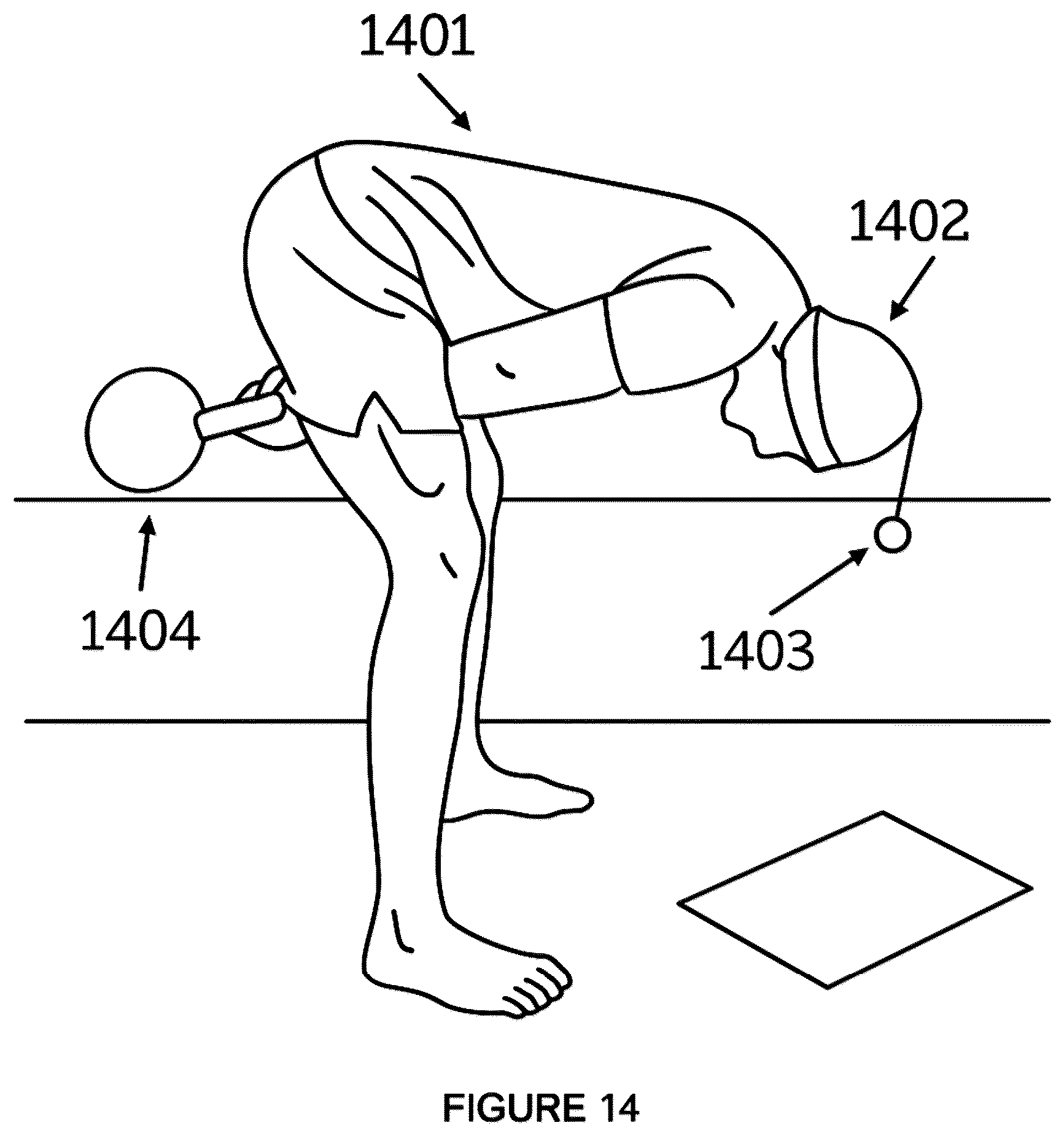 Patent US12403374 Figure 14 – Kettlebell swing hat
