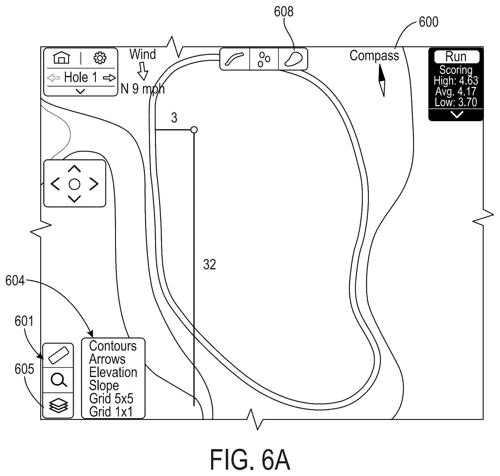 Patent US12403375 Figure 9 – Golf tournament management system