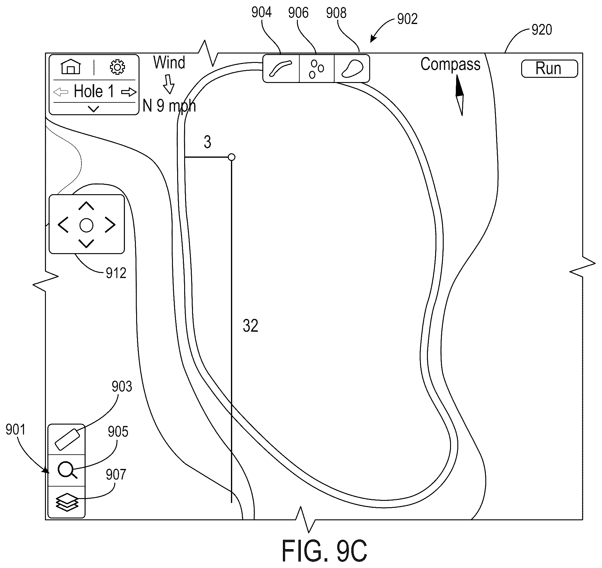 Patent US12403375 Figure 18 – Golf tournament management system