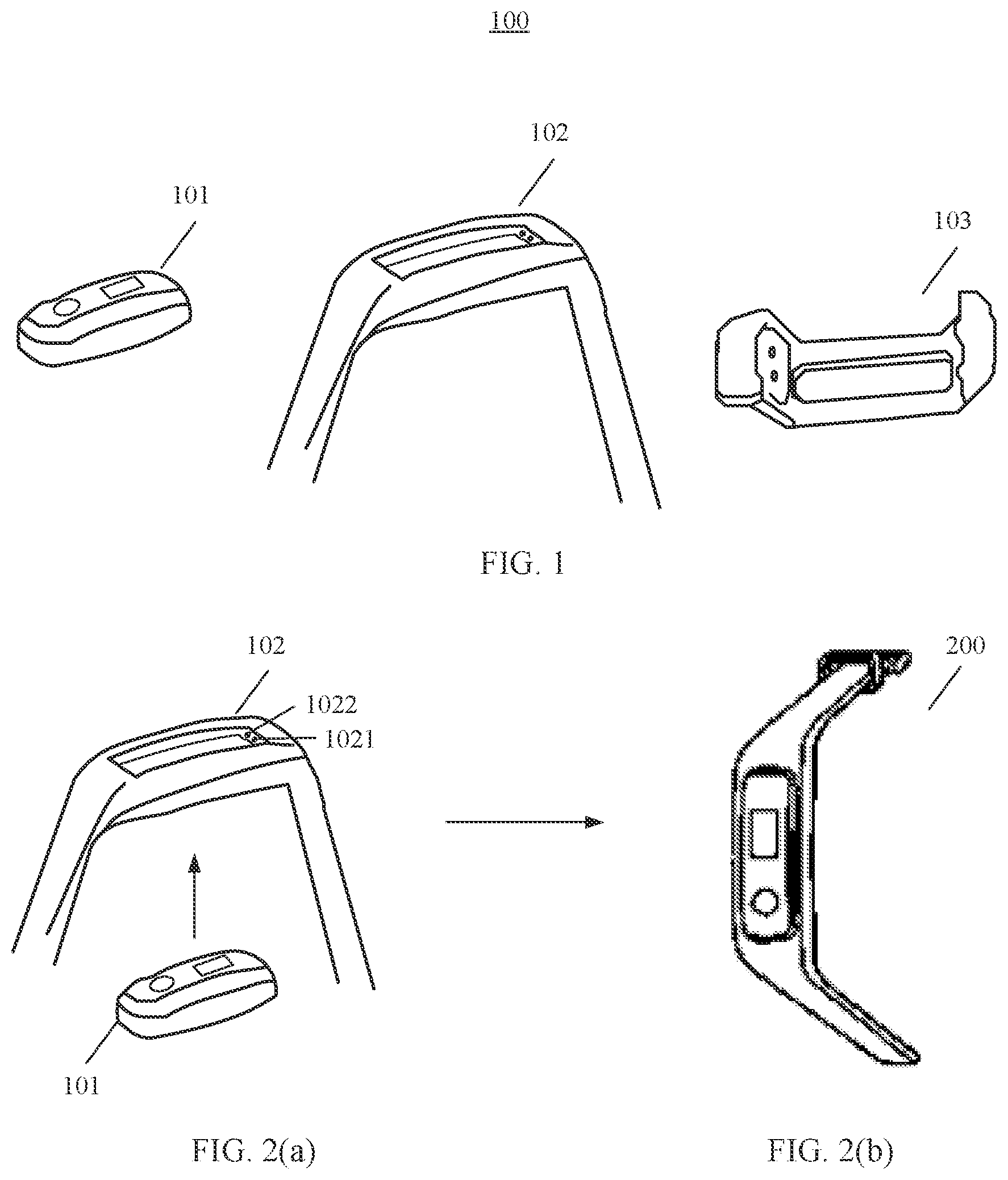 Patent US12403376 — Wearable device and activity data collection method — Figure 1