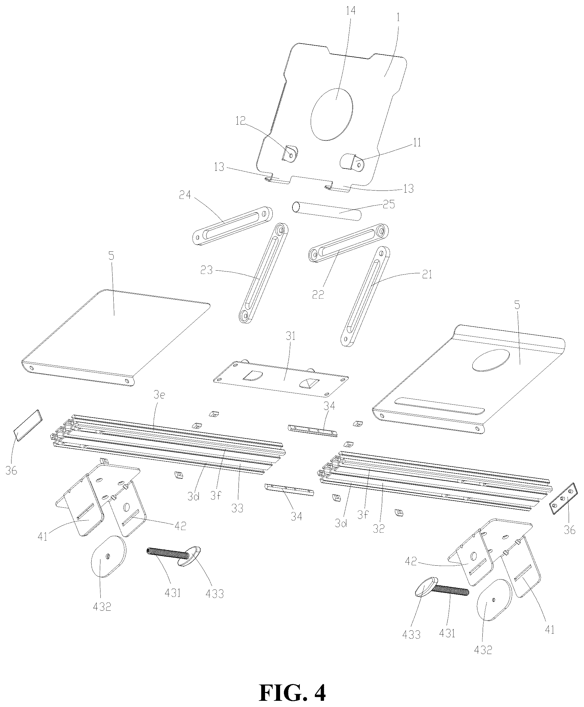 Patent US12403378 Figure 3 – Laptop stand adapted for treadmill