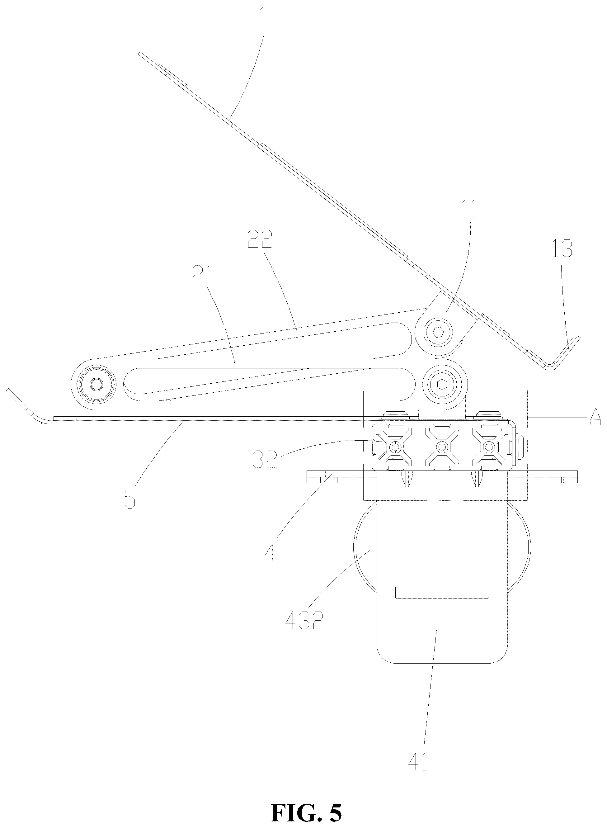 Patent US12403378 Figure 4 – Laptop stand adapted for treadmill