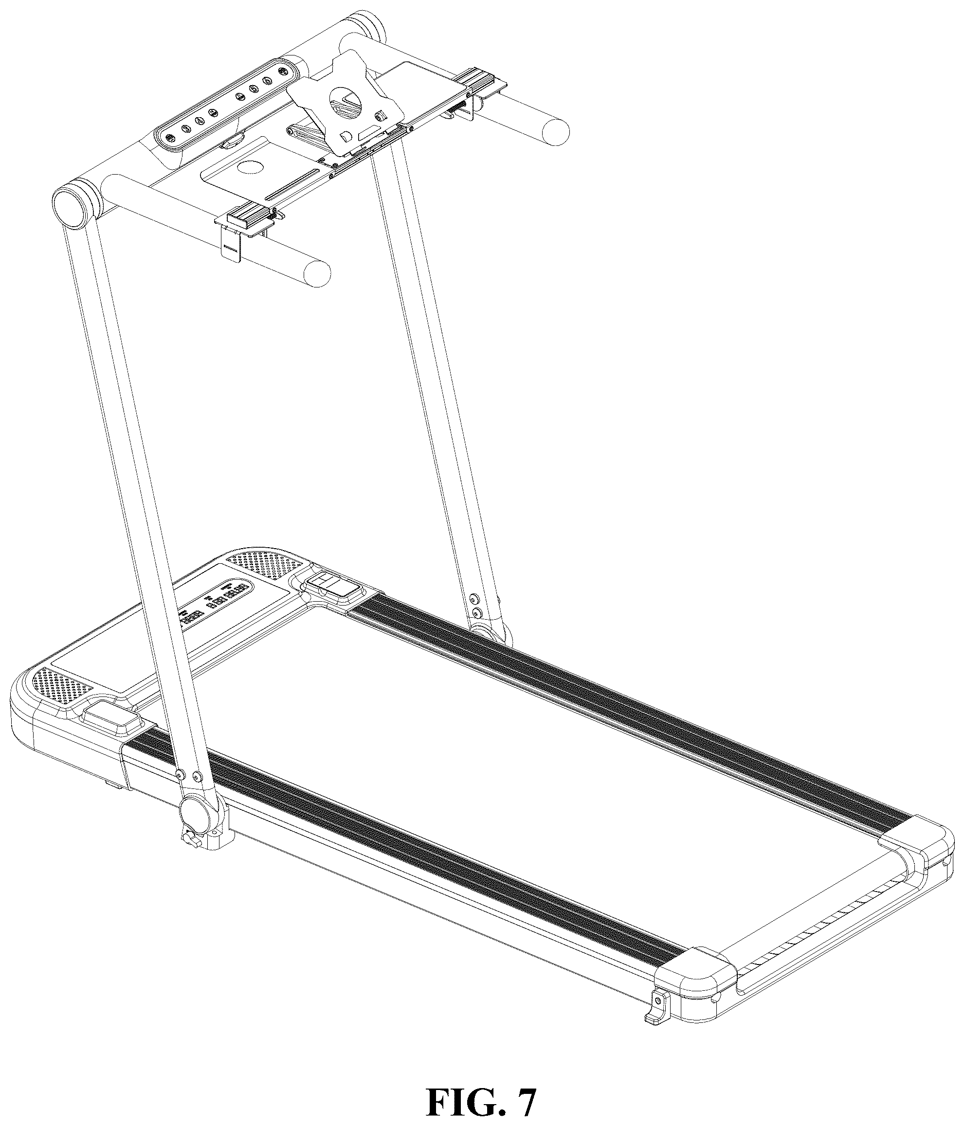 Patent US12403378 Figure 6 – Laptop stand adapted for treadmill