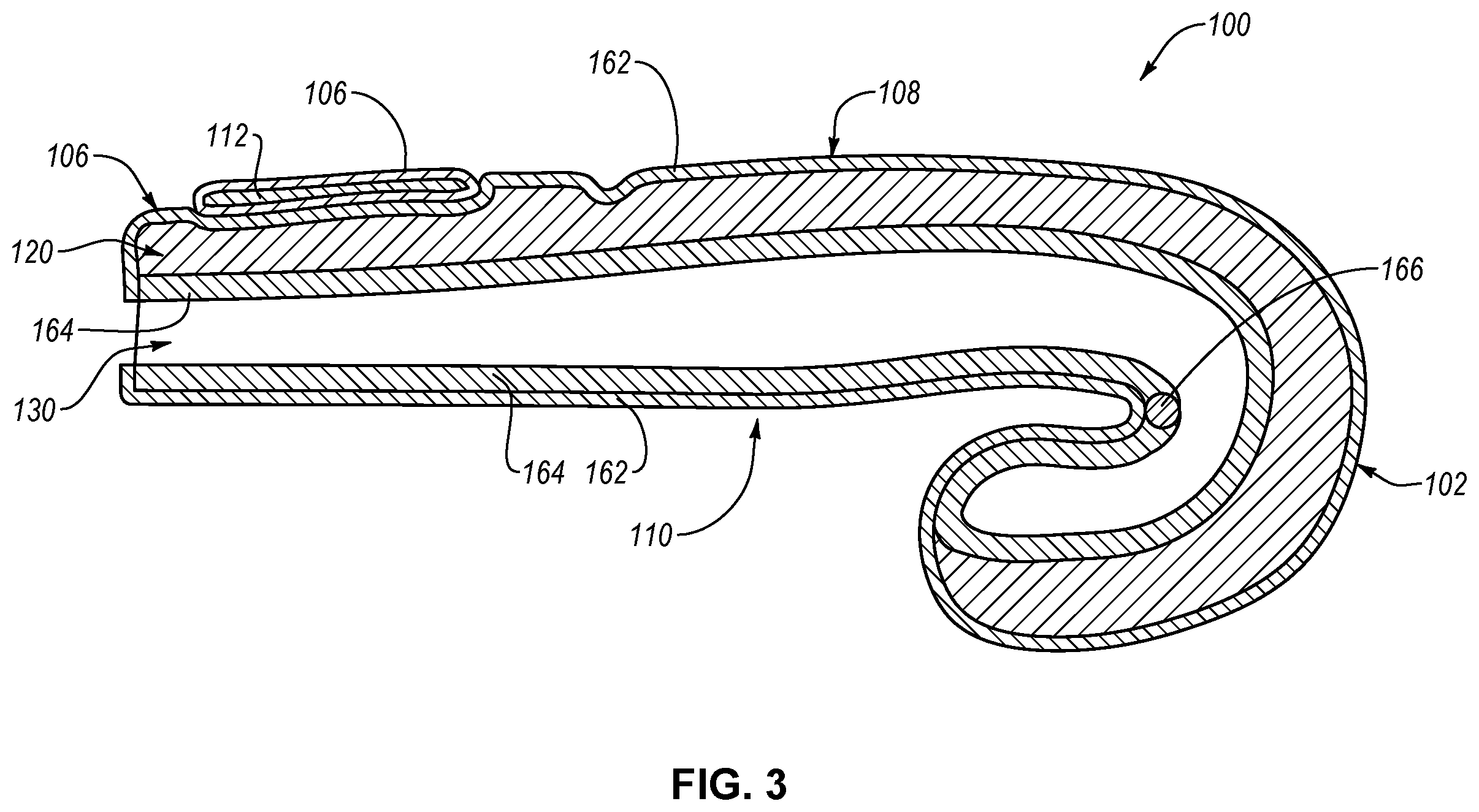 Patent US12403383 Figure 3 – Boxing glove with shock-absorbing lattice