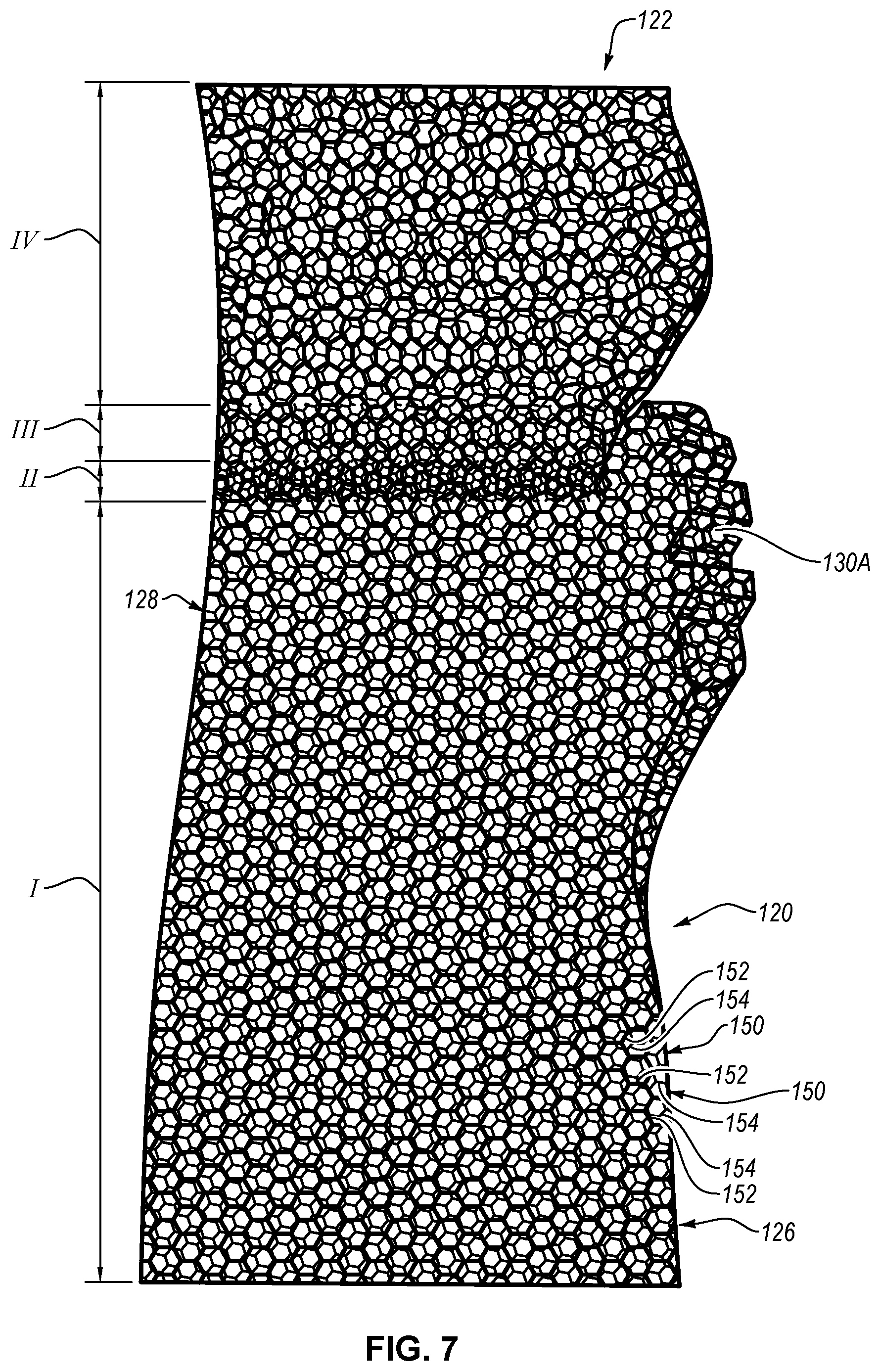 Patent US12403383 Figure 7 – Boxing glove with shock-absorbing lattice