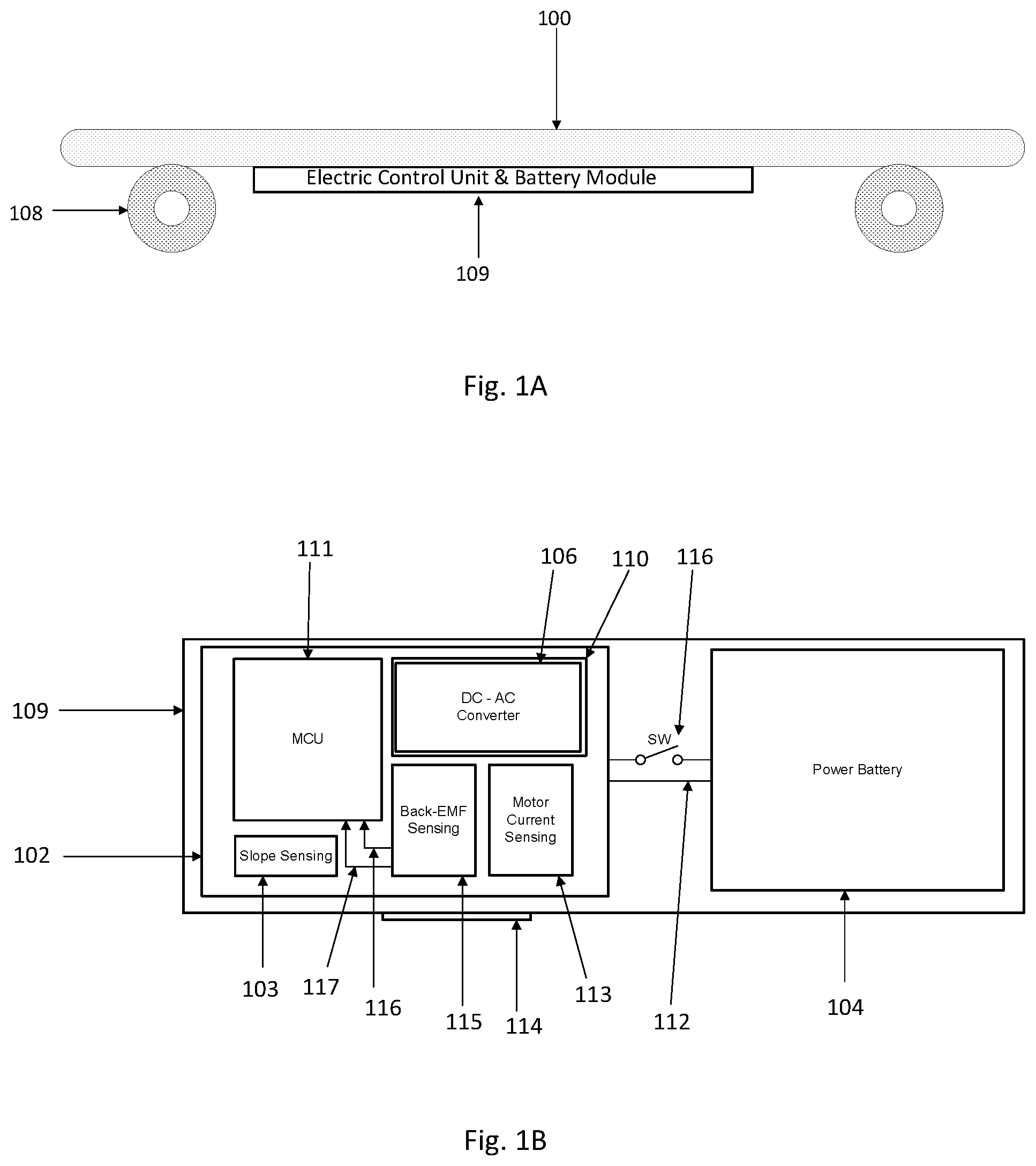 Patent US12403385 — Adaptive control of electric skateboard — Figure 1