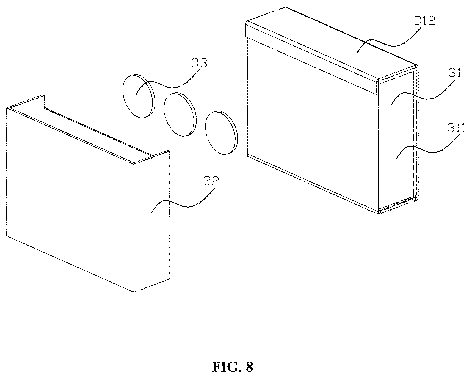 Patent US12403386 Figure 6 – Magnetic type card box assembly