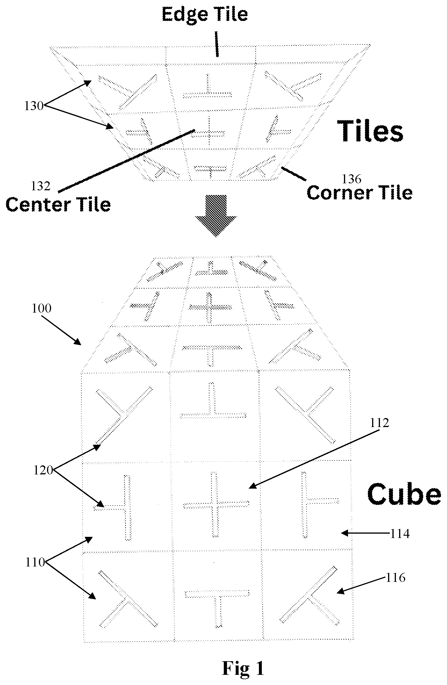 Patent US12403389 Figure 1 – 3D puzzles with replaceable tiles
