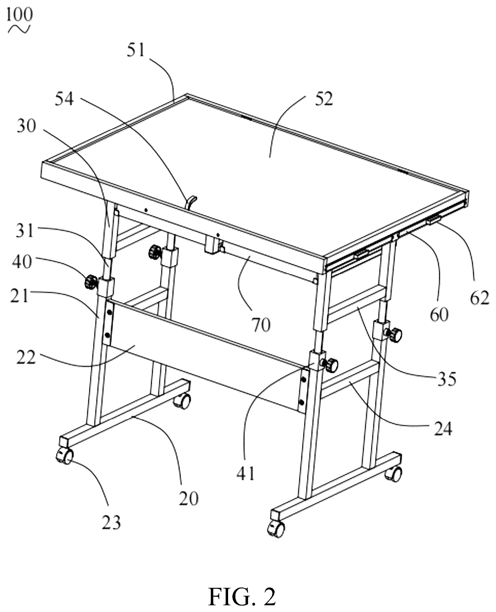 Patent US12403390 Figure 2 – Jigsaw puzzle table